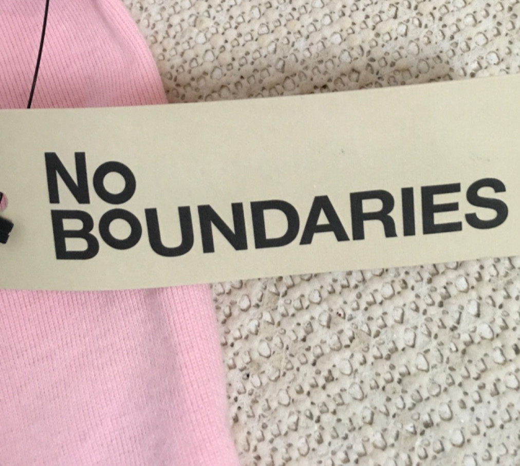 No Boundaries Top Women Size XL 16 to 18 Pink Crop Crew Tee Short Sleeves New