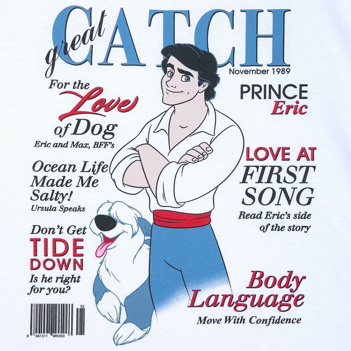 Disney Store Prince Eric The Little Mermaid Womens T Shirt Size XS S M