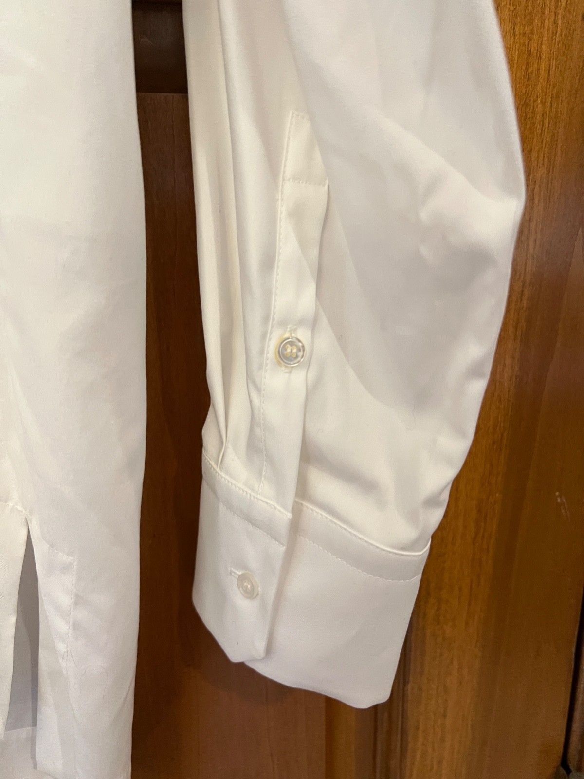 Max Mara Leisure White Cotton Lyocell Rispoli Button Down Shirt EUC 6