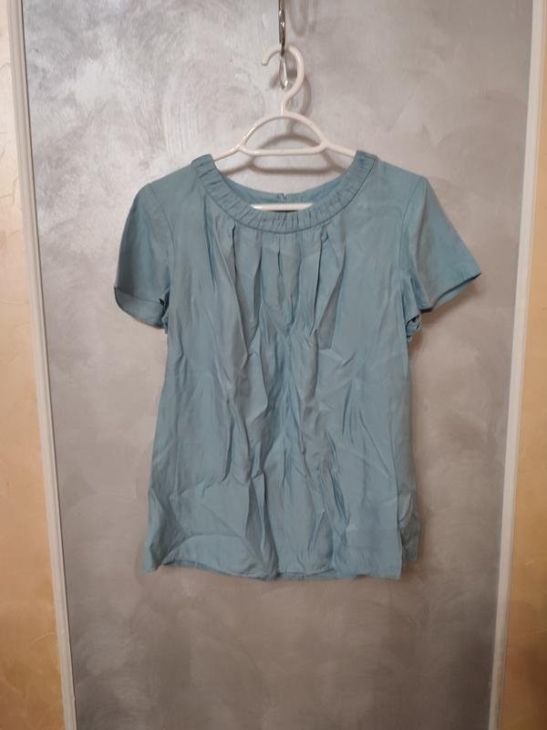 Women Boden Shirt Blue Silk and Viscose 36 / S /