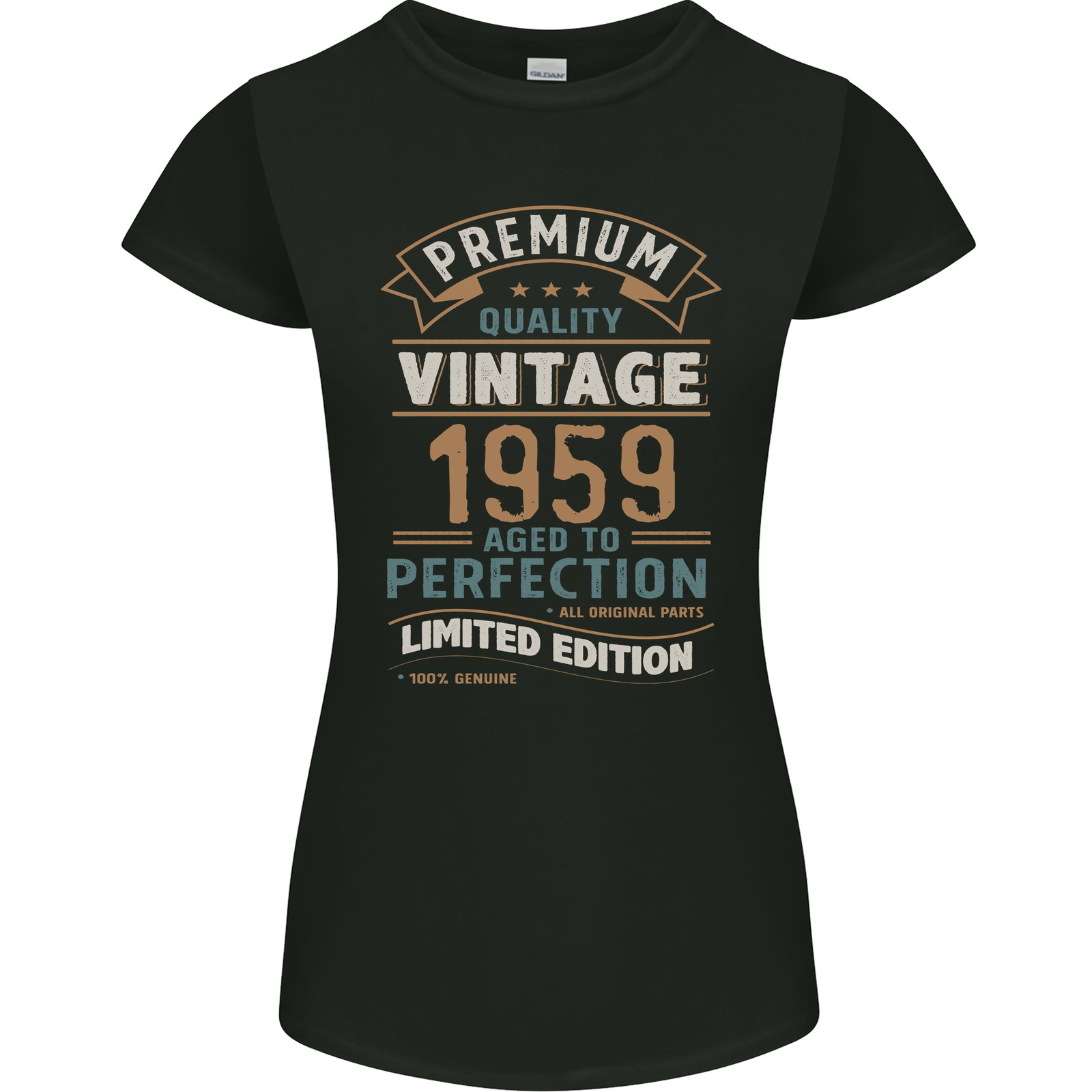 Premium Vintage 65th Birthday 1959 Womens Petite Cut T-Shirt