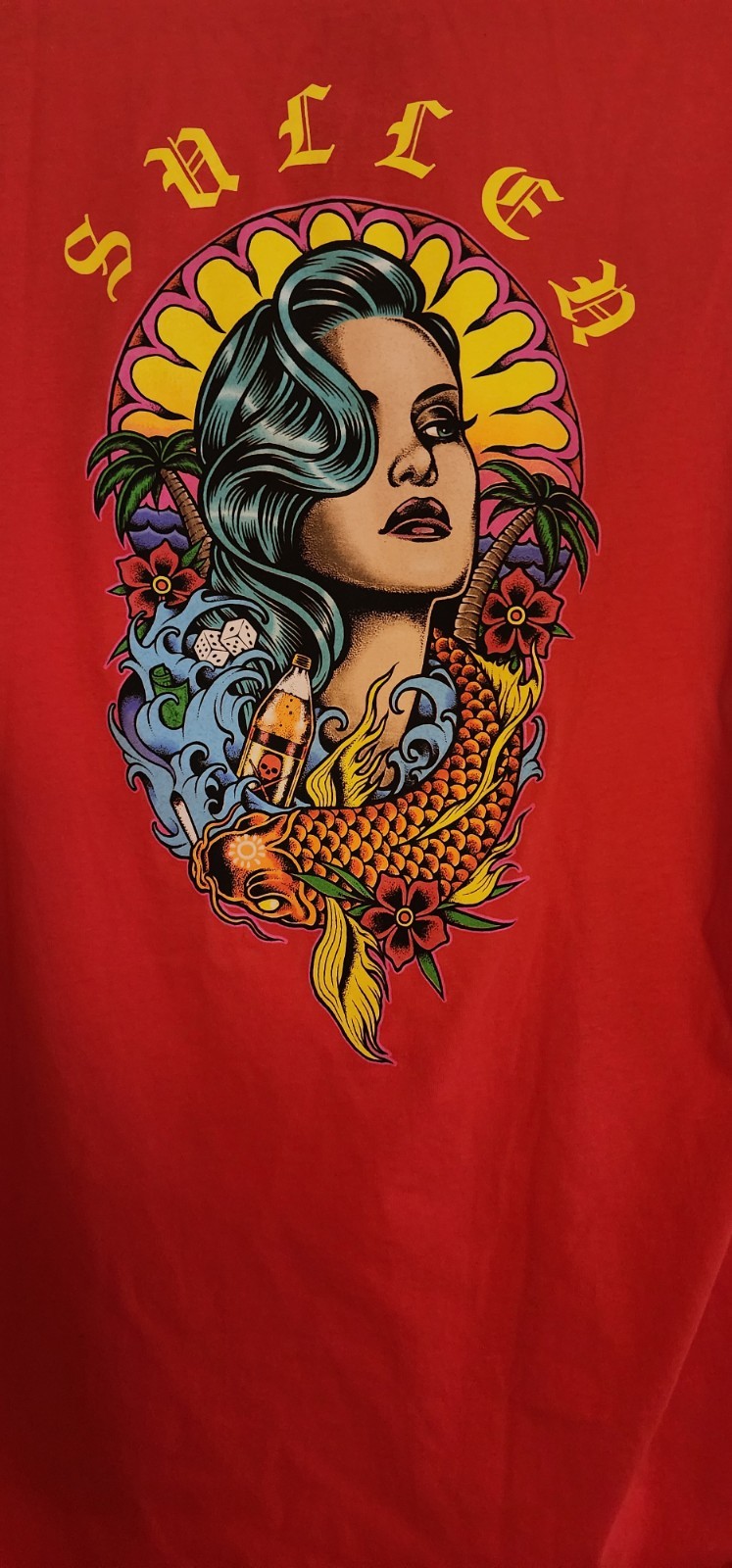 Sullen Angels Clothing Womens Small Vice Beach Shirt Made in US NWT New L300