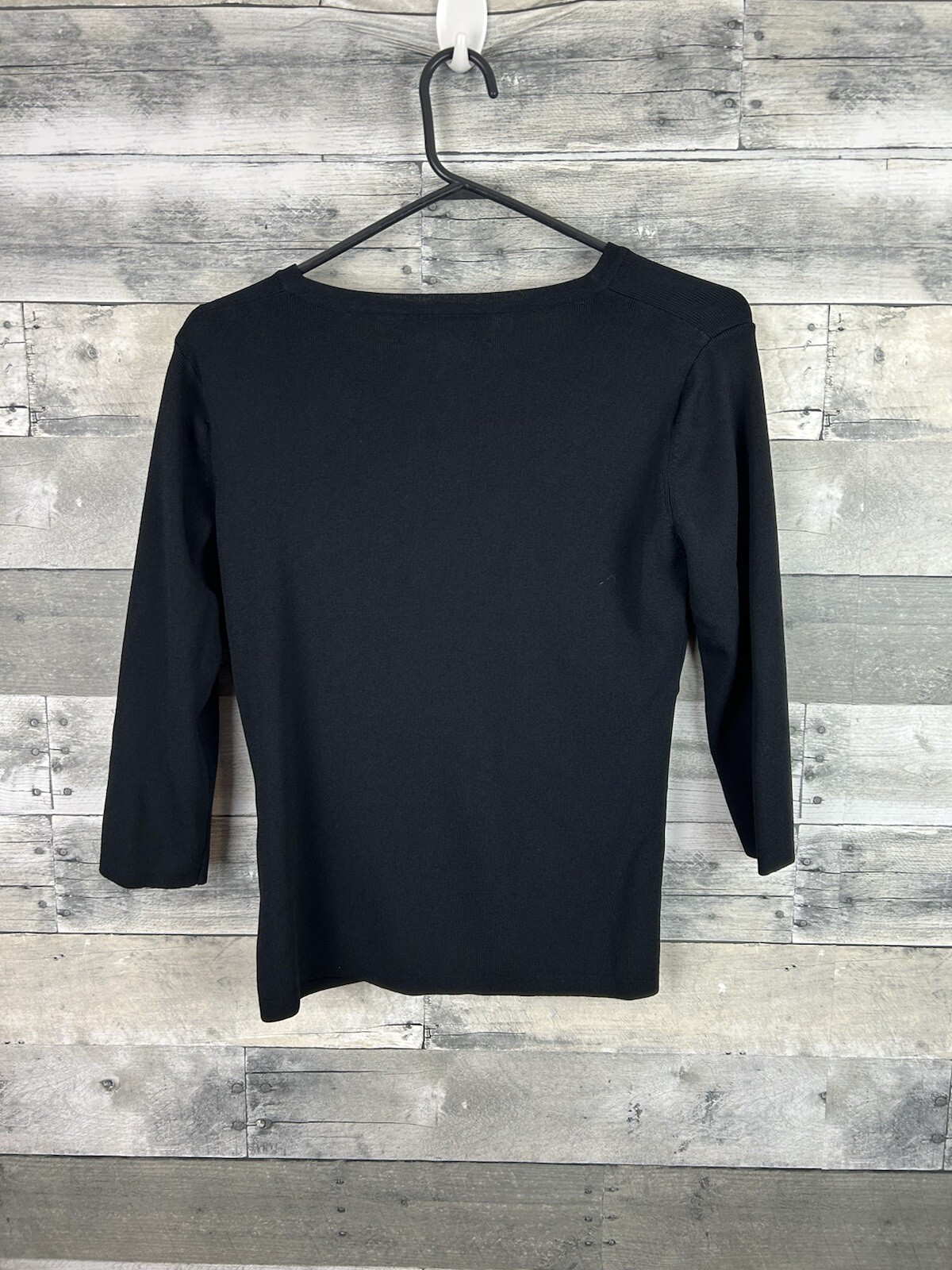 Joseph A Women’s Black Large 3/4 Sleeve Blouse