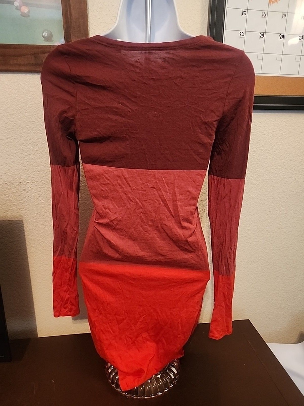 Threads For Thought Womens Size M Multi-Color Striped Long Sleeve Tunic Tee