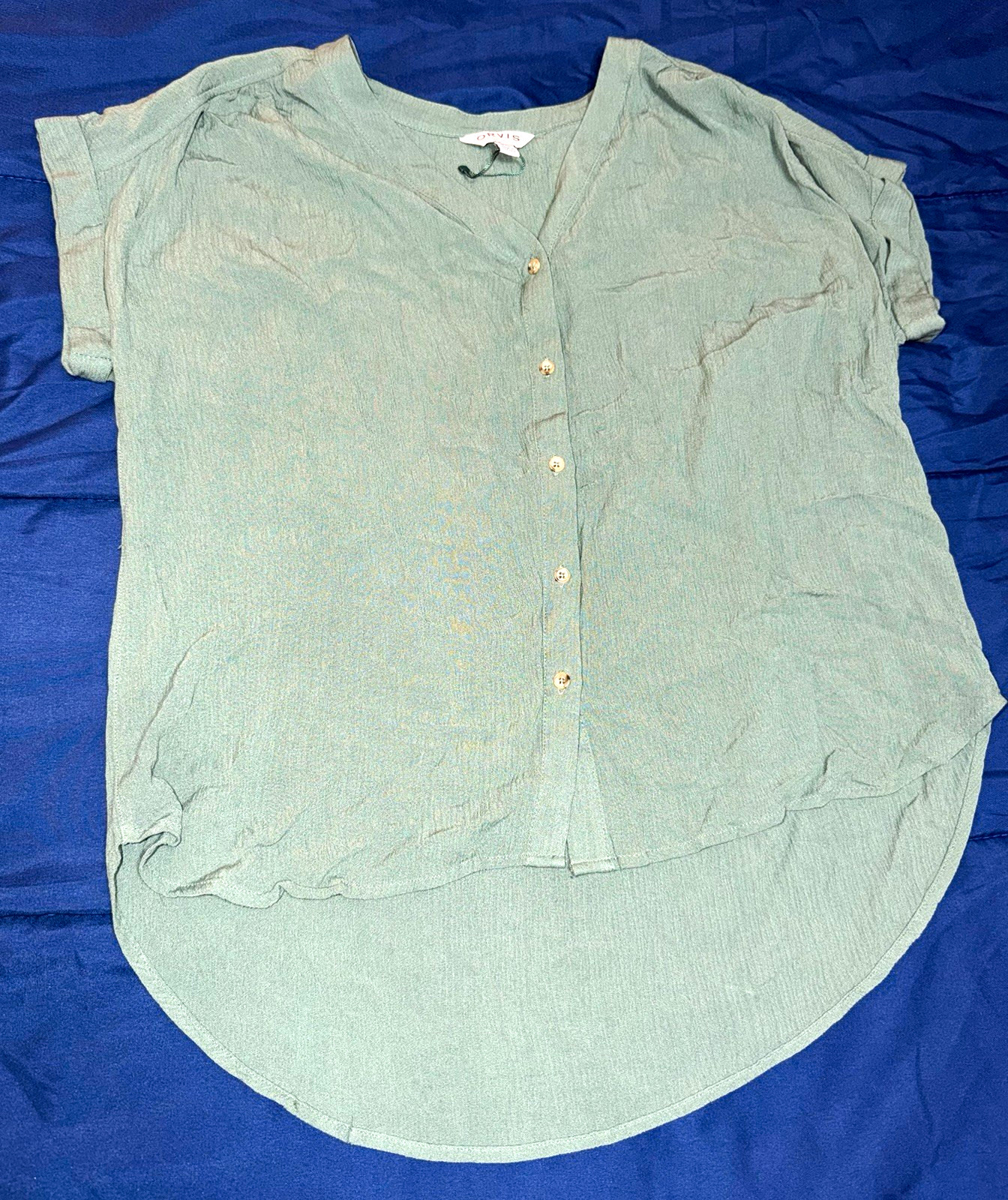 Orvis Women’s M Green Woven Blouse