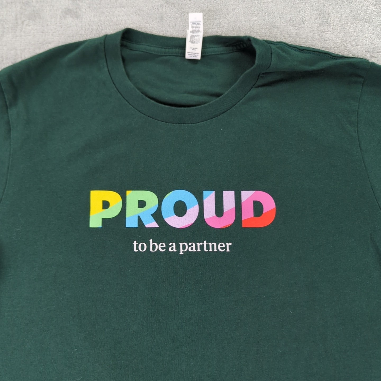Starbucks T Shirt Proud Pride Employee Green Short Sleeve Women Medium
