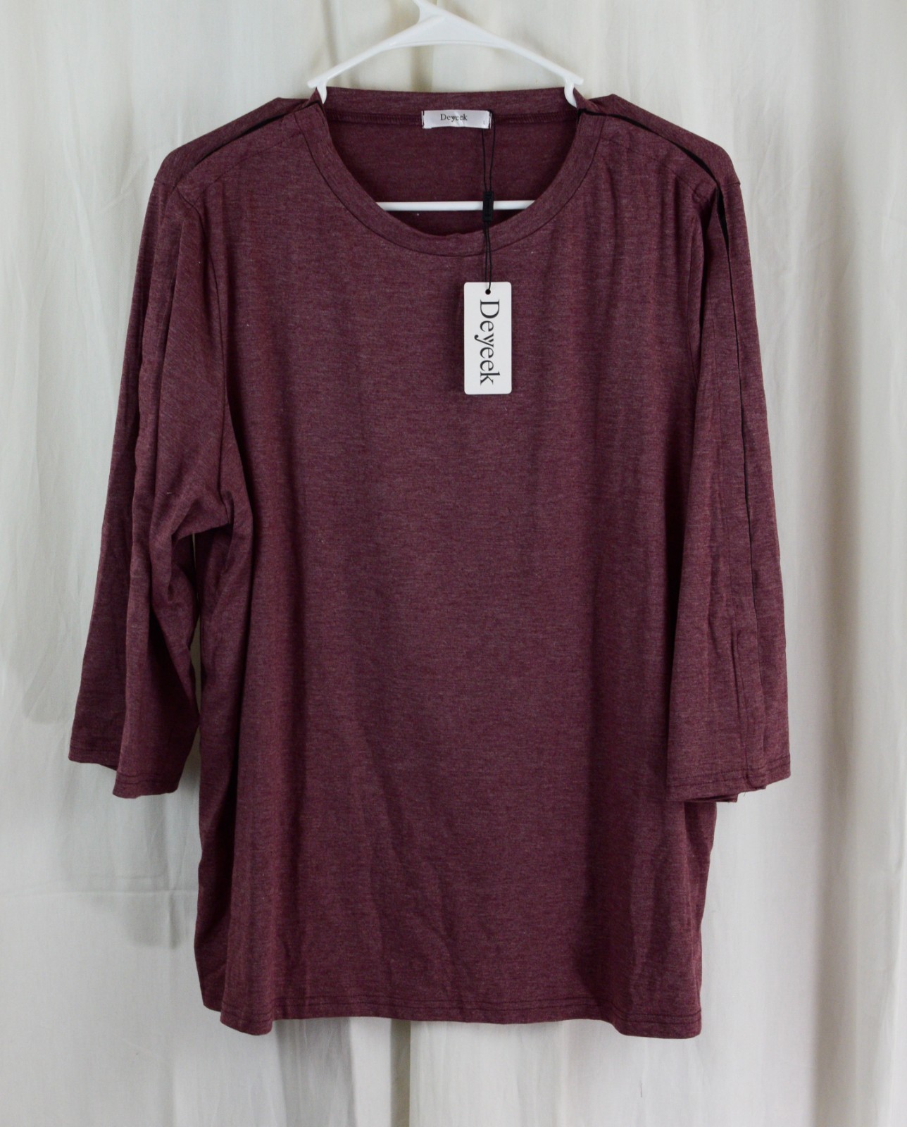 Deyeek Women’s Post Shoulder Surgery Tear Away 3/4 Sleeve Shirt Red Size Large