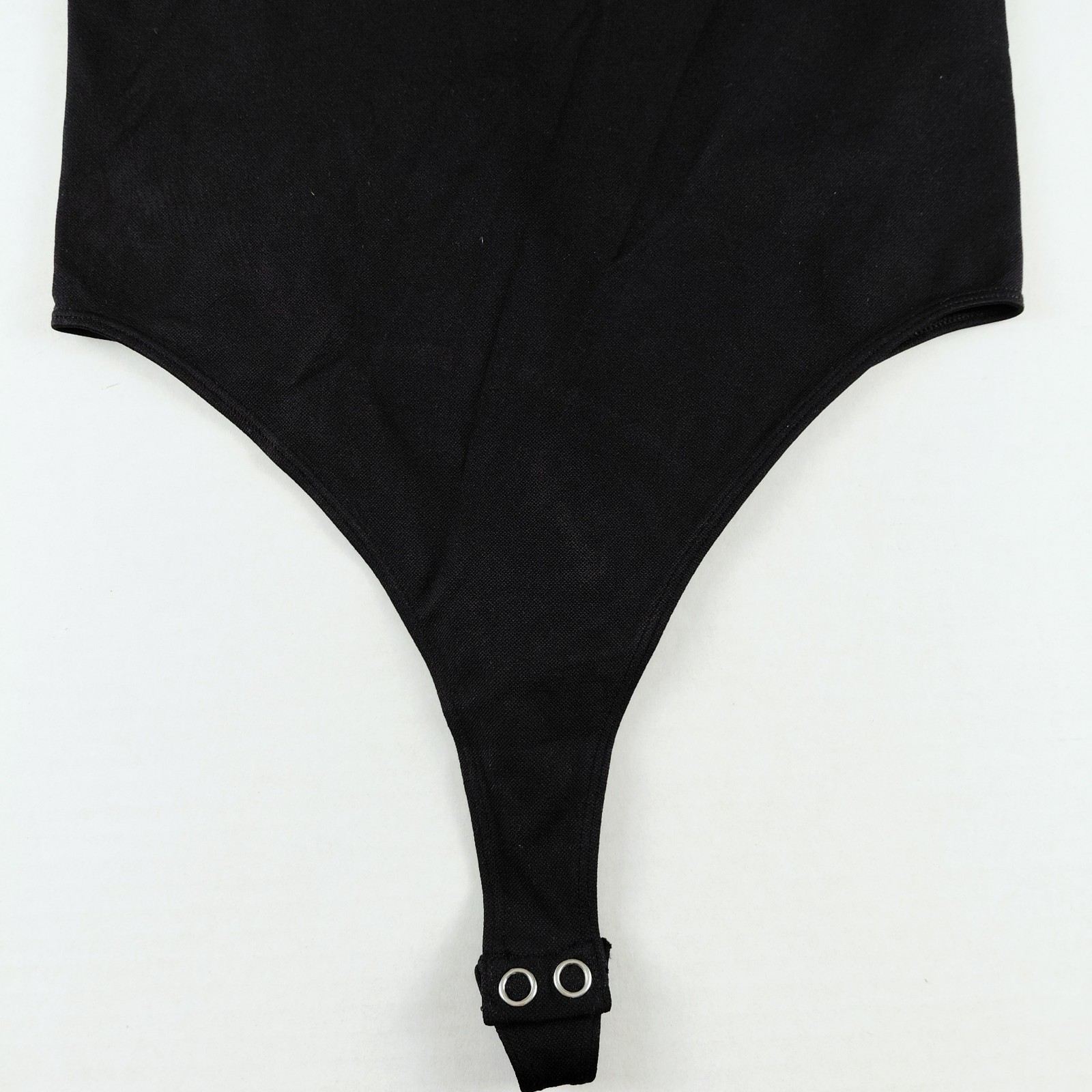 NUX Scoop Neck Thong Seamless Bodysuit Women’s Size Small Black Activewear