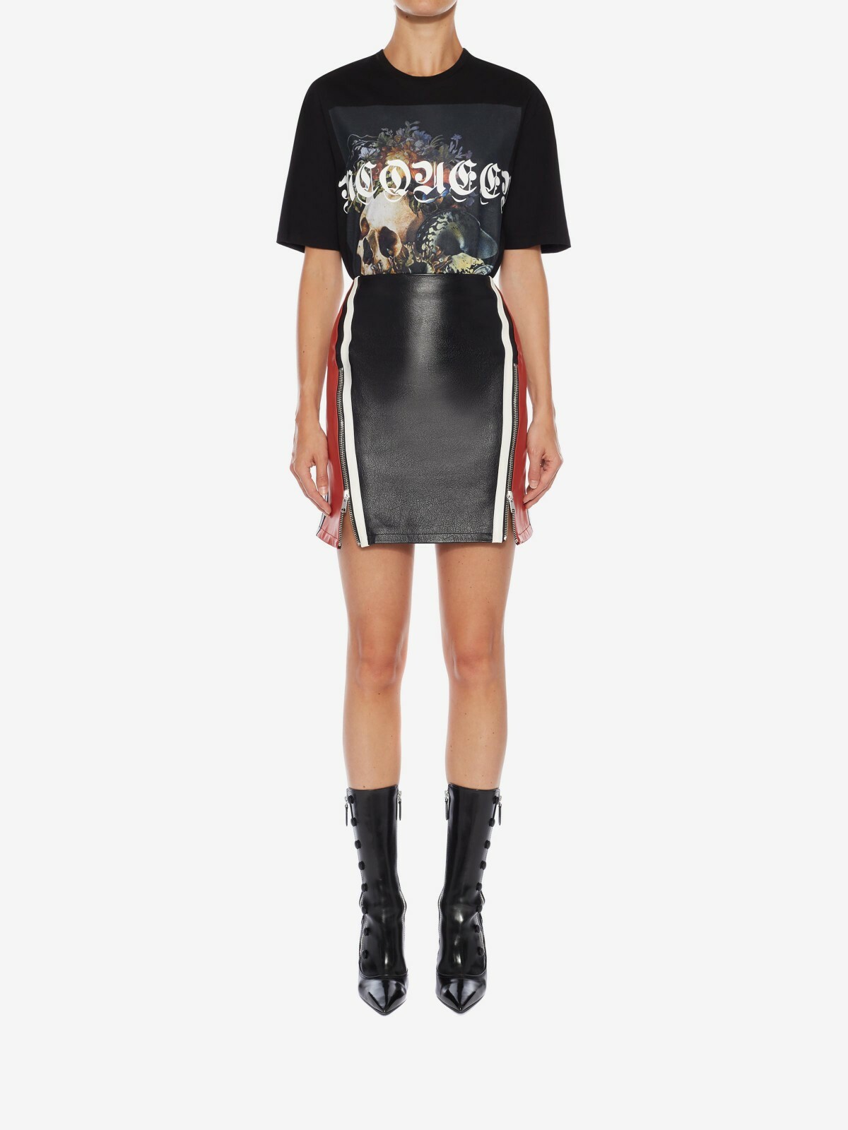 ALEXANDER MCQUEEN Still Life Skull Graphic Photo-Print T-Shirt Tee MSRP$390