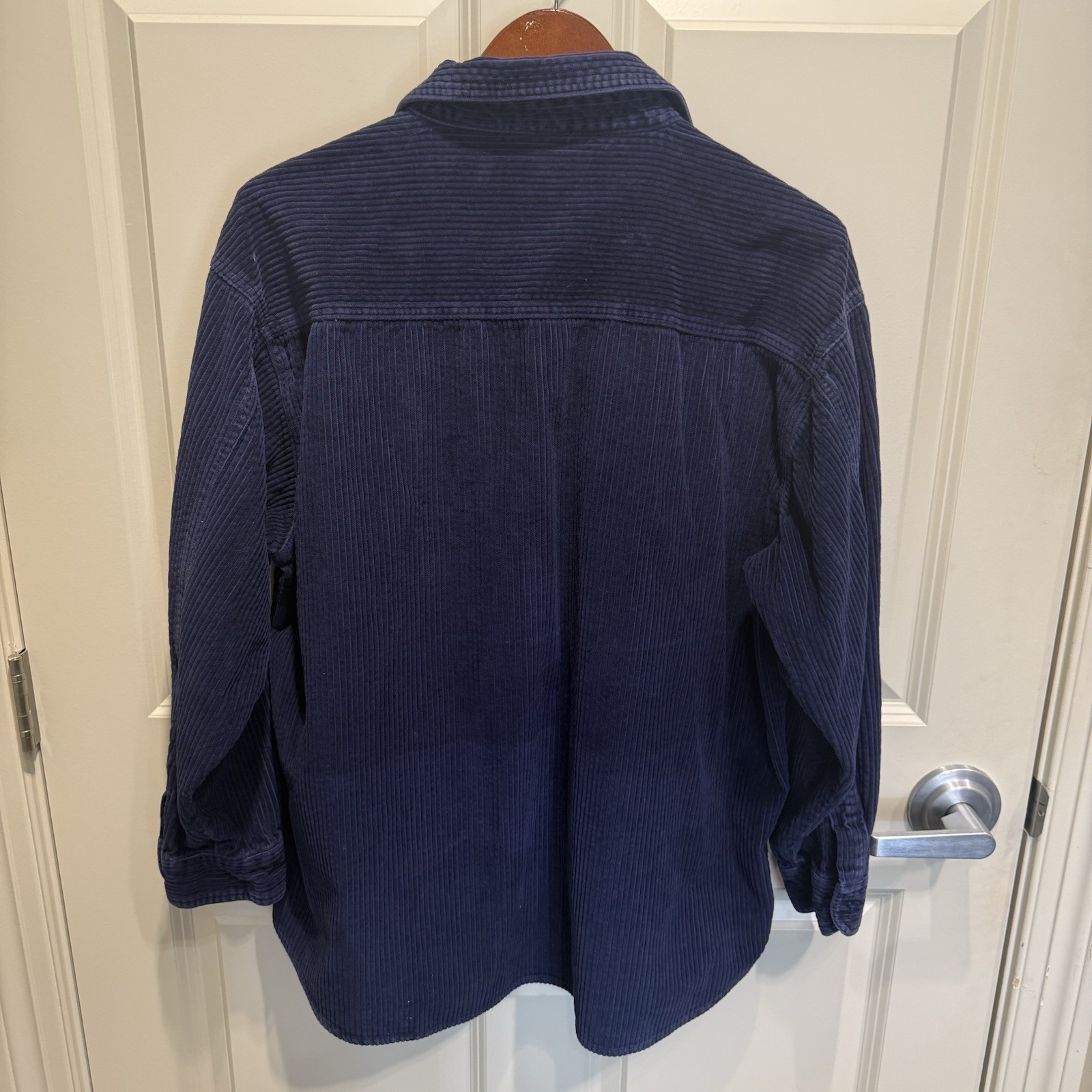 VTG 90s Disney Pooh Blue Corduroy Embroidered Button Up Shirt Eeyore Piglet XL