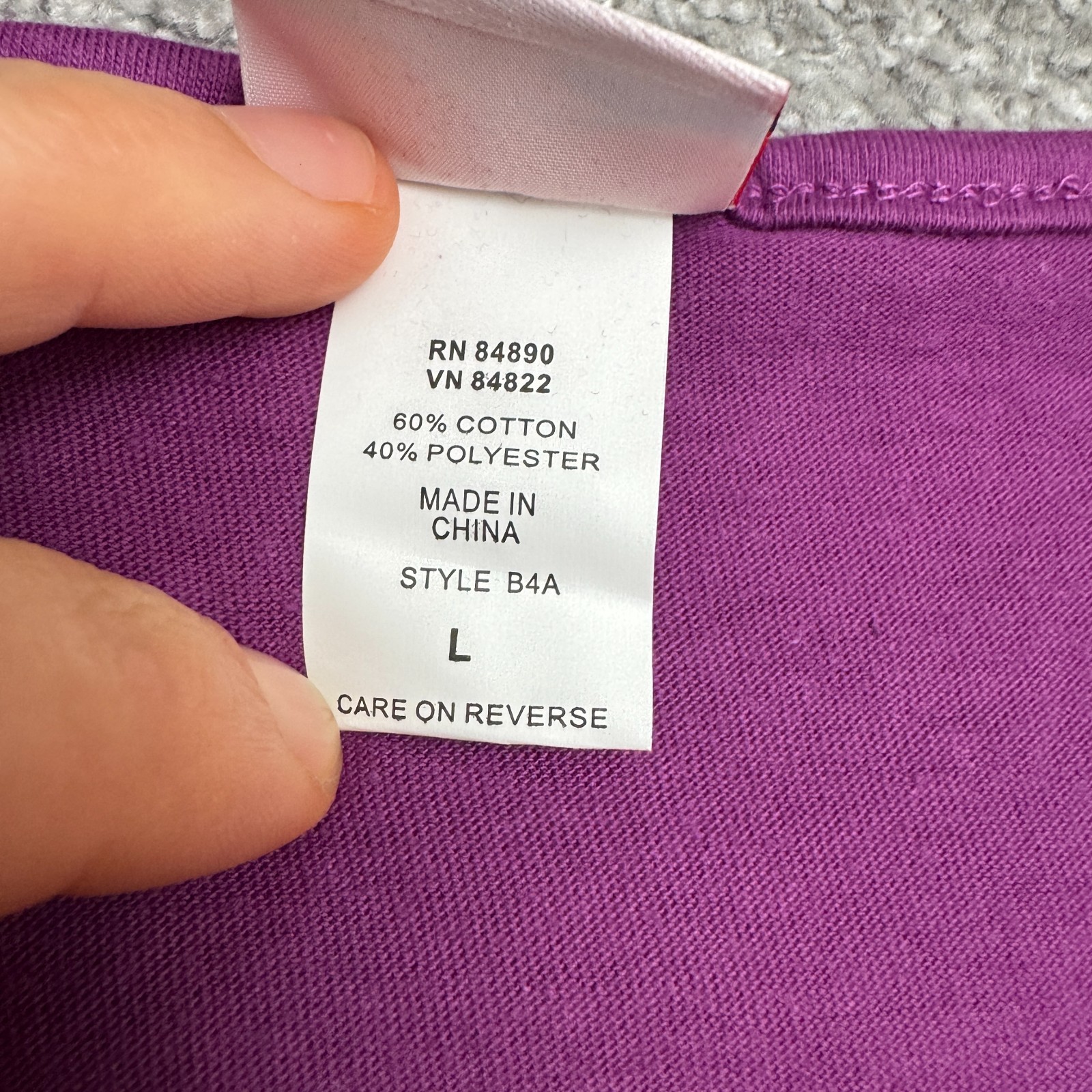 American Sweetheart Basic Tank Top Womens Large Purple Scoop Neck Polycotton NWT