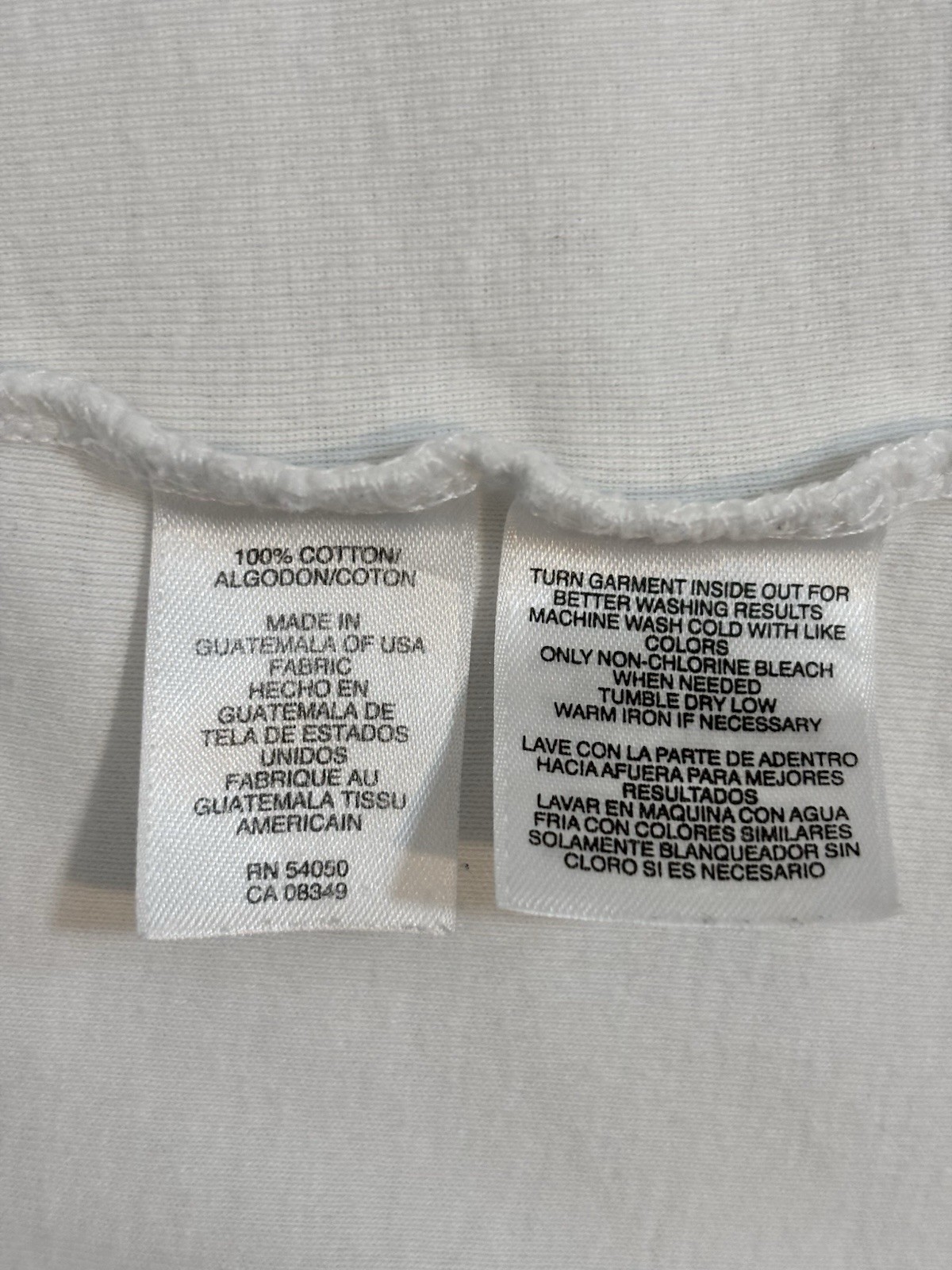 Jones New York Sport Top Womens Medium White Split Notch Neck 3/4 Sleeve Cotton
