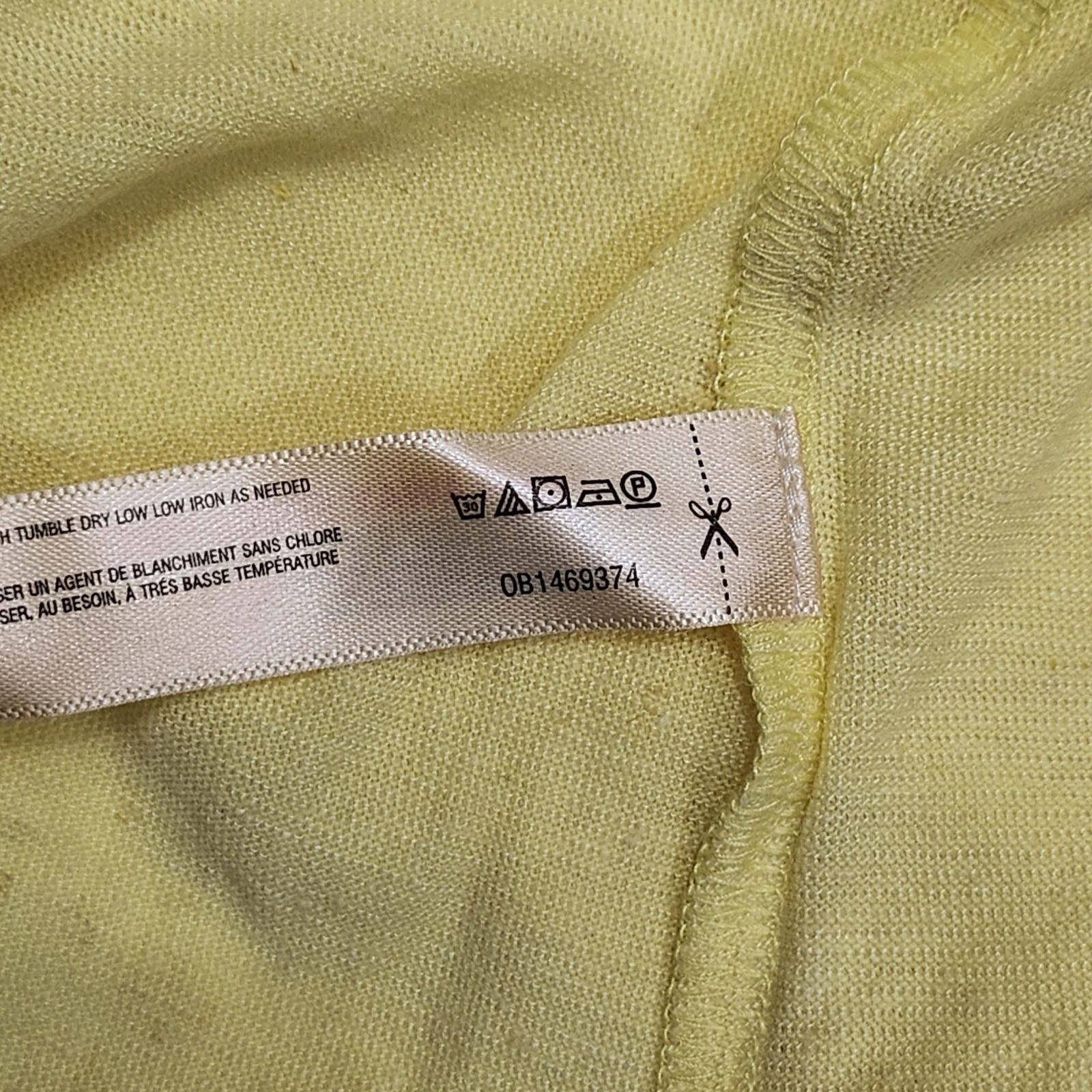Free People Intimately Scoop Neck Slub Cotton Blend Tank Top Yellow Size S NWOT