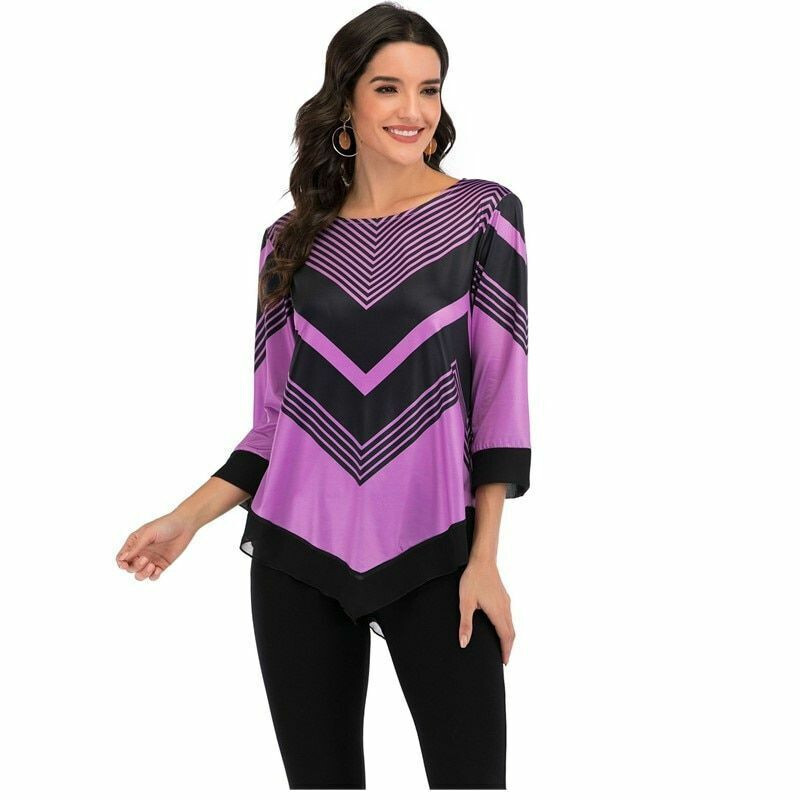 Blusas De Mujer Mangas Estampada Largas Elegante Camisa Para Mujer Blusa Moda