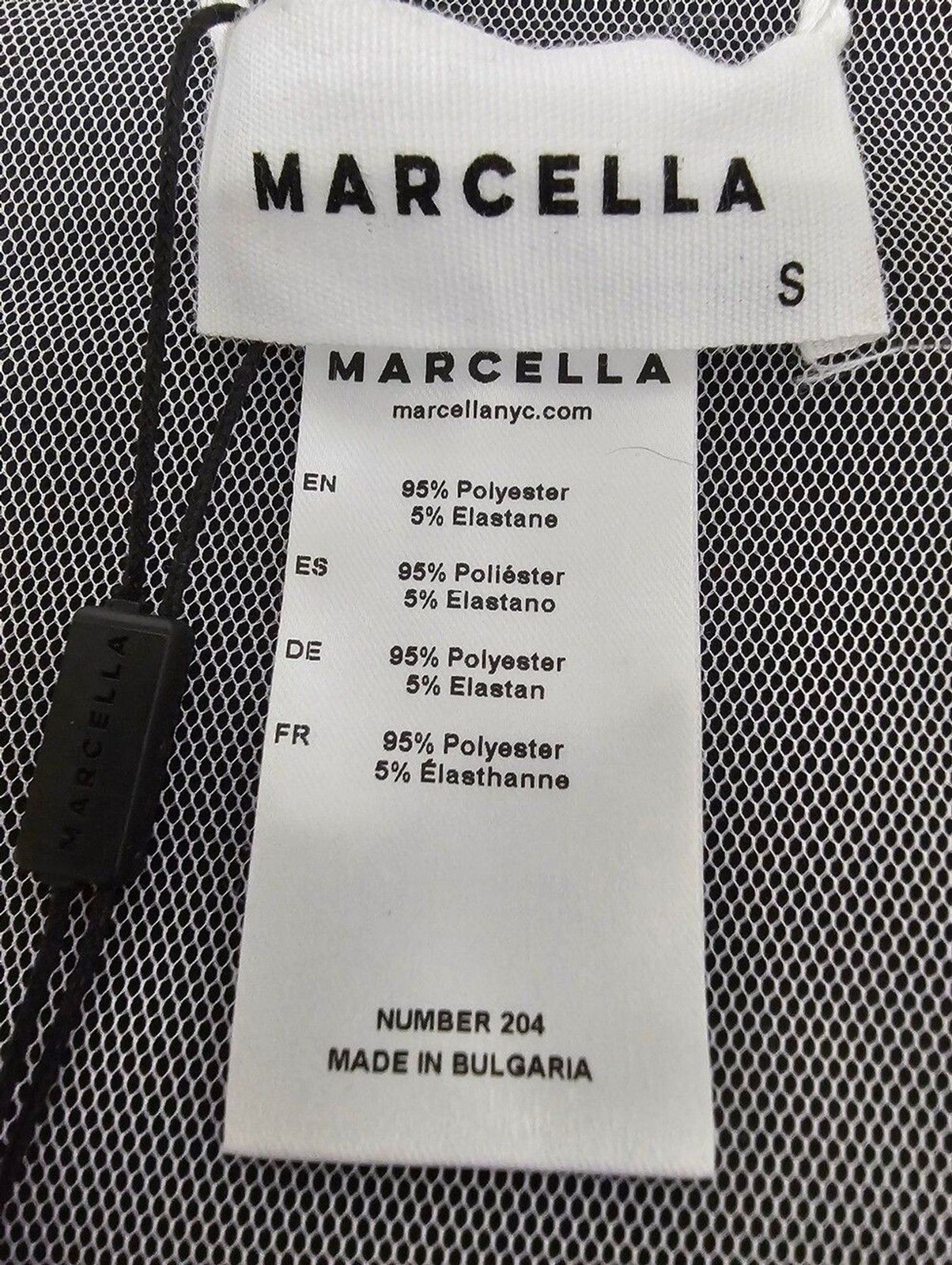 NWT Marcella Calliope White Mesh Sheer Bolero Shrug Top Sz S Minimalist Ballet