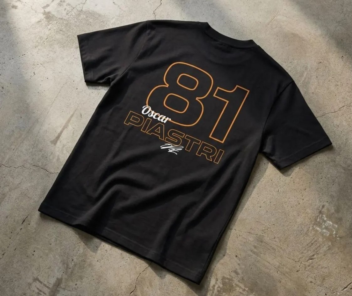 Oscar Piastri Shirt McLaren F1 Papaya Racing Tee Formula 1 Graphic T Shirt