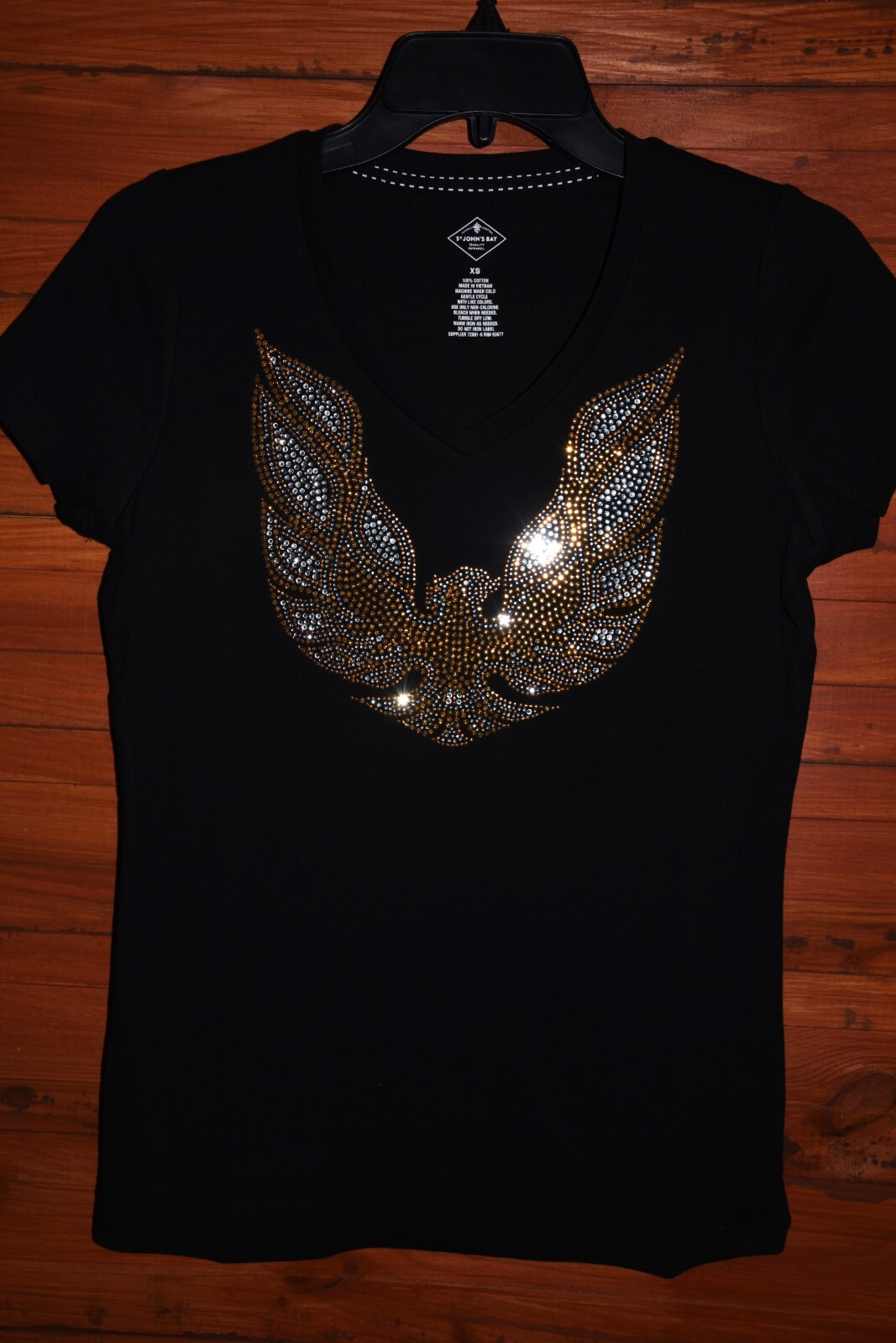 Gold Trans Am Eagle rhinestone shirt or tank XS S M L XL XXL 1X 2X 3X 4X 5X