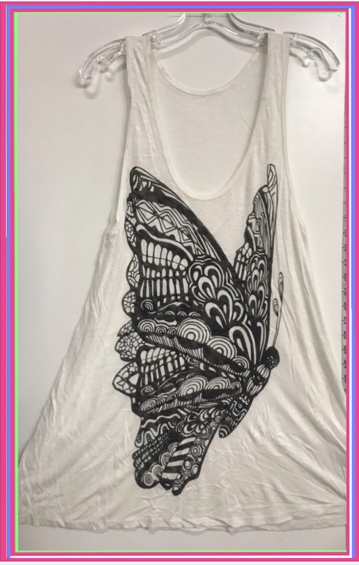 Ladies Tank Tops Printed High Quality (A54) 92% cotton 8% Spandex Top new