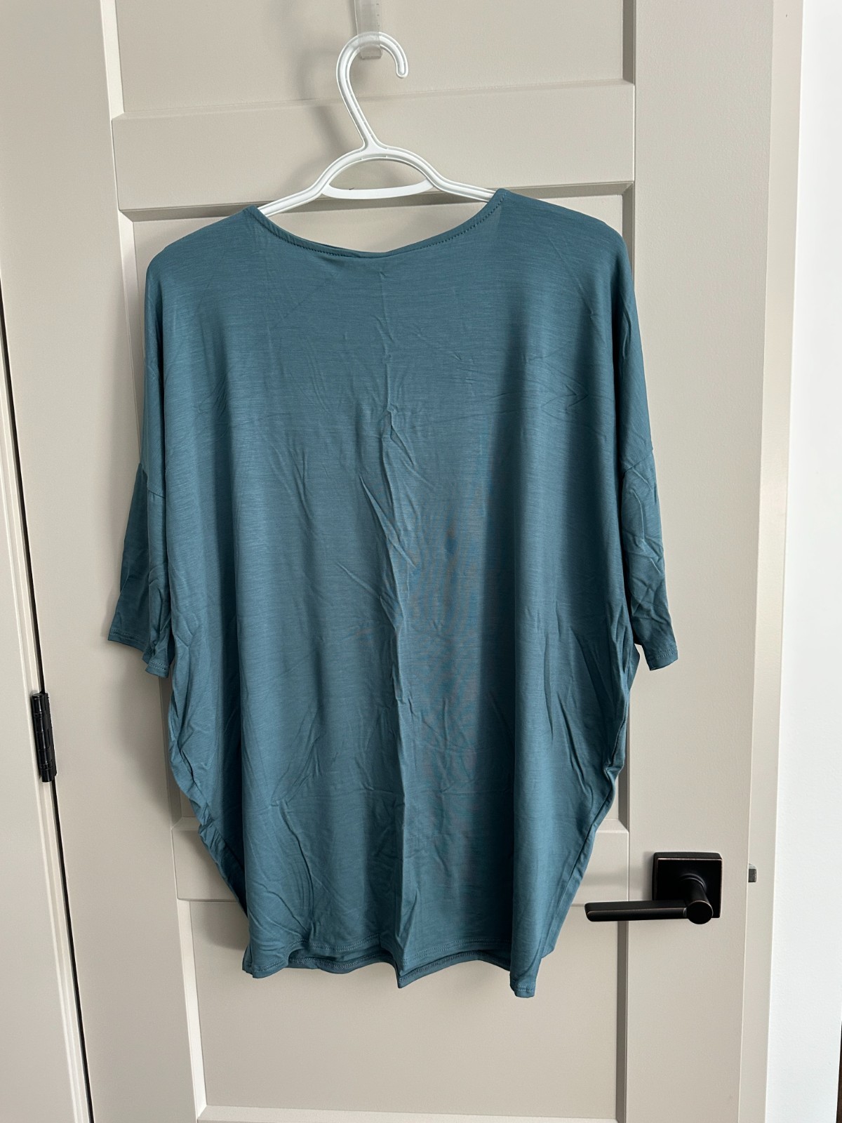 Agnes & Dora Dolman Tunic Stone Green V-neck Medium M NWT Teal Women