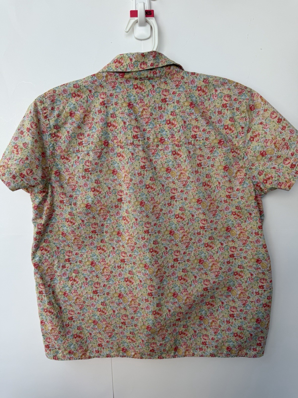 Ralph Lauren P/S Women Shortsleeved Cotton cute LLR Embroidered Logo Button Up