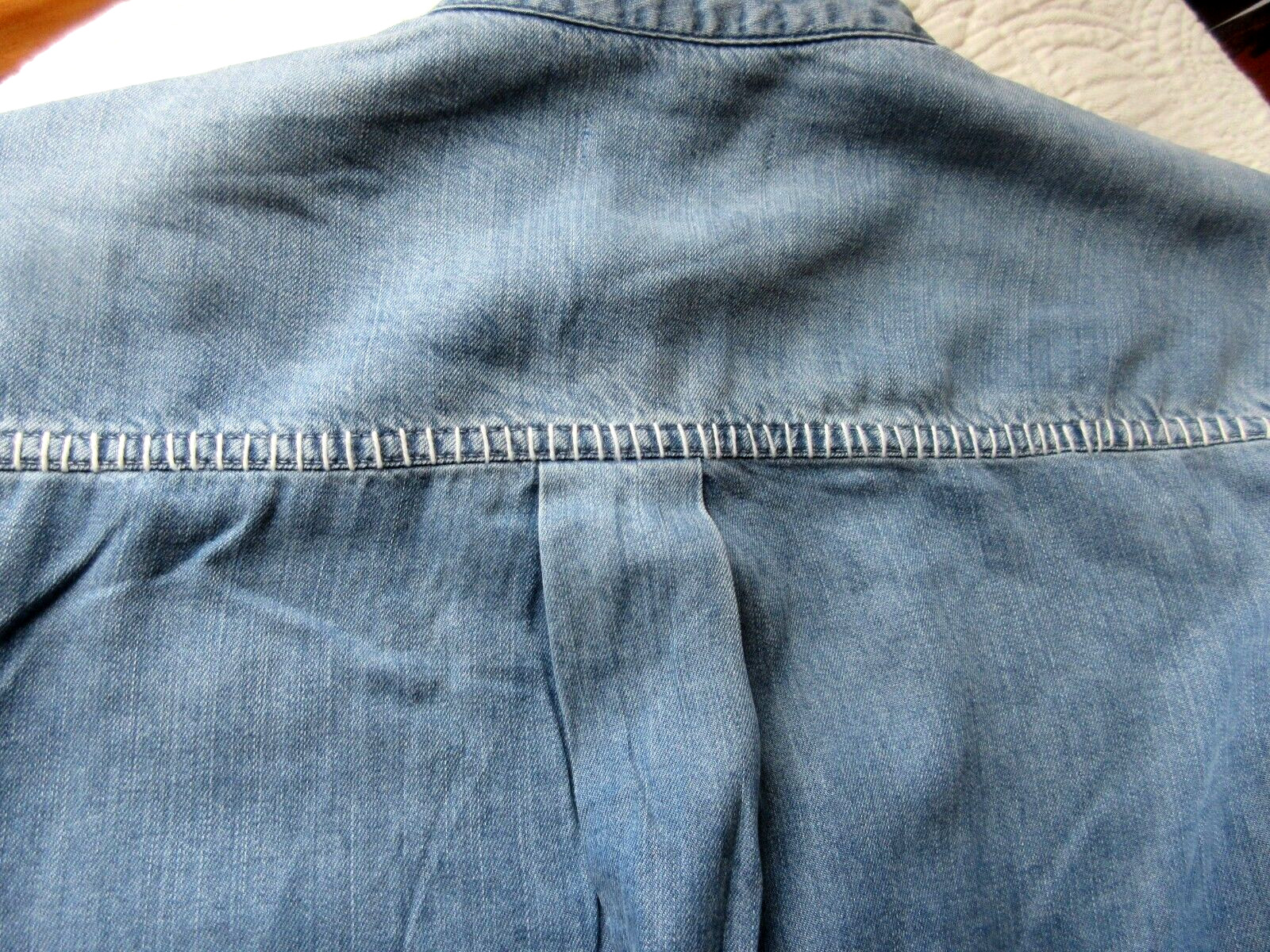 JACHS GIRLFRIEND SIZE M TUNIC BLUE LYOCELL UNIQUE DESIGN ORNATE METAL BUTTONS