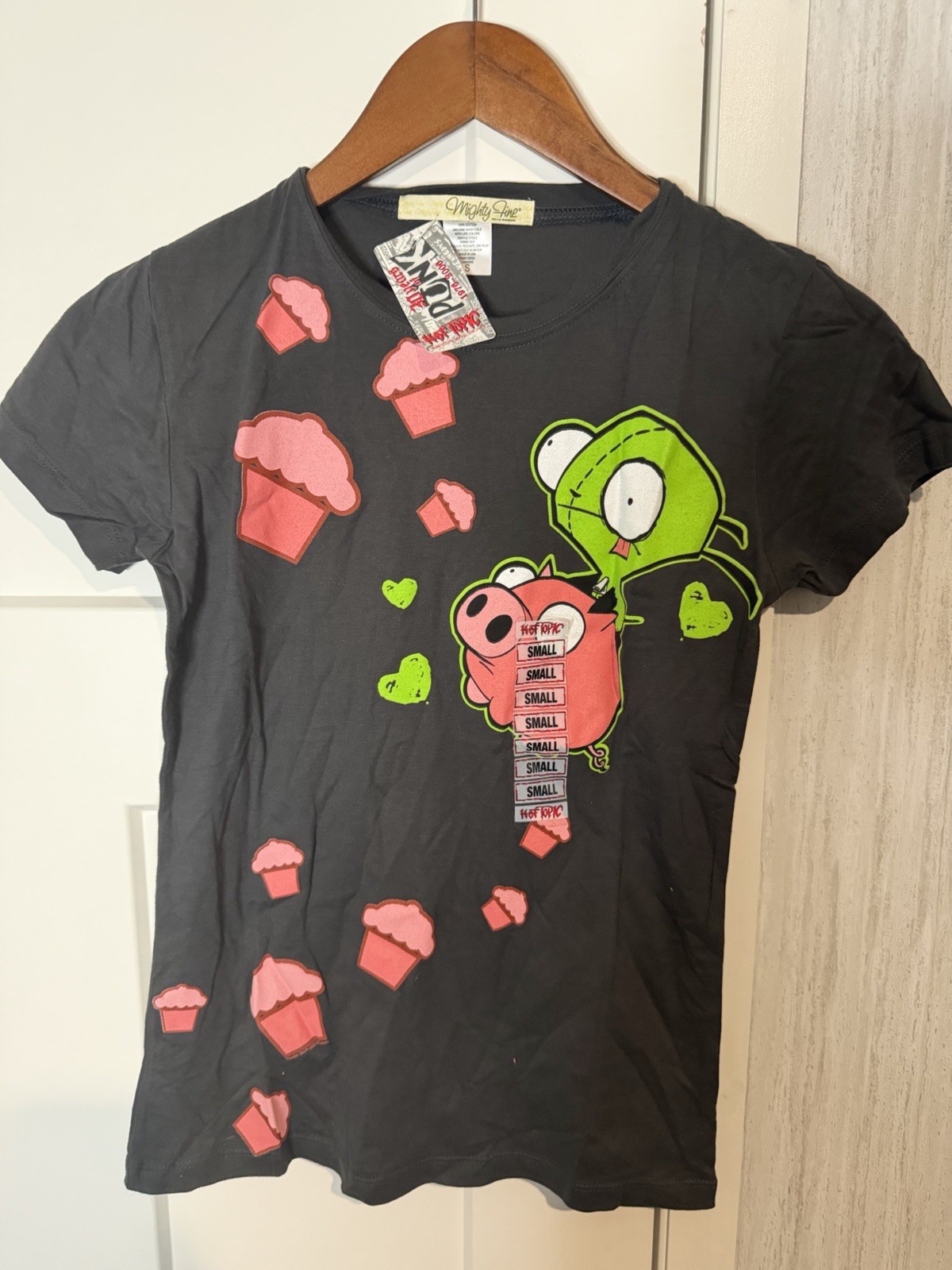 New With Tags Rare VTG 2006 Invader Zim Shirt Mighty Fine Hot Topic Size Small