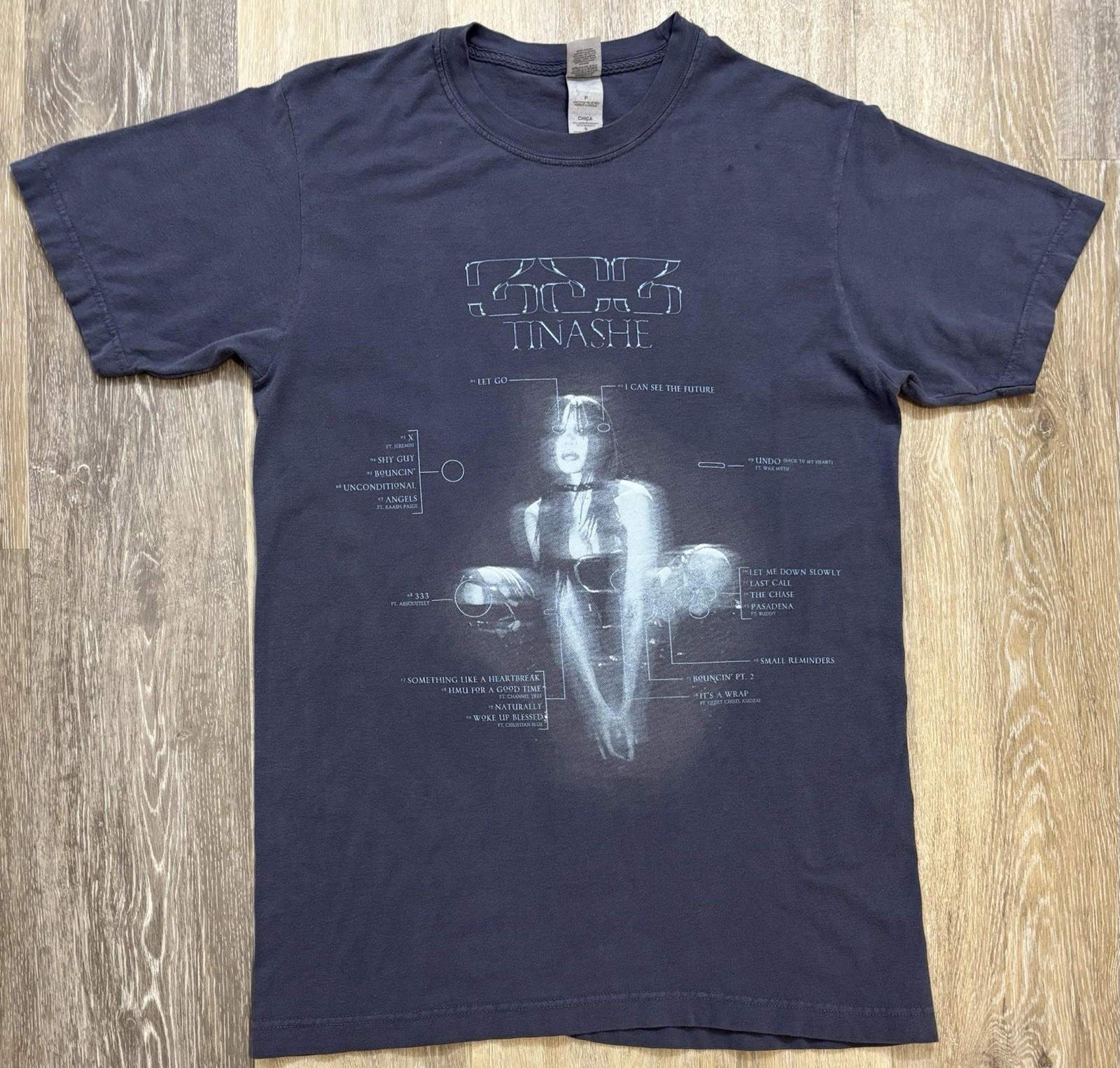 Tinashe 333 Album Promo Shirt Women’s Size Small Double-Sided Woke Up Blessed