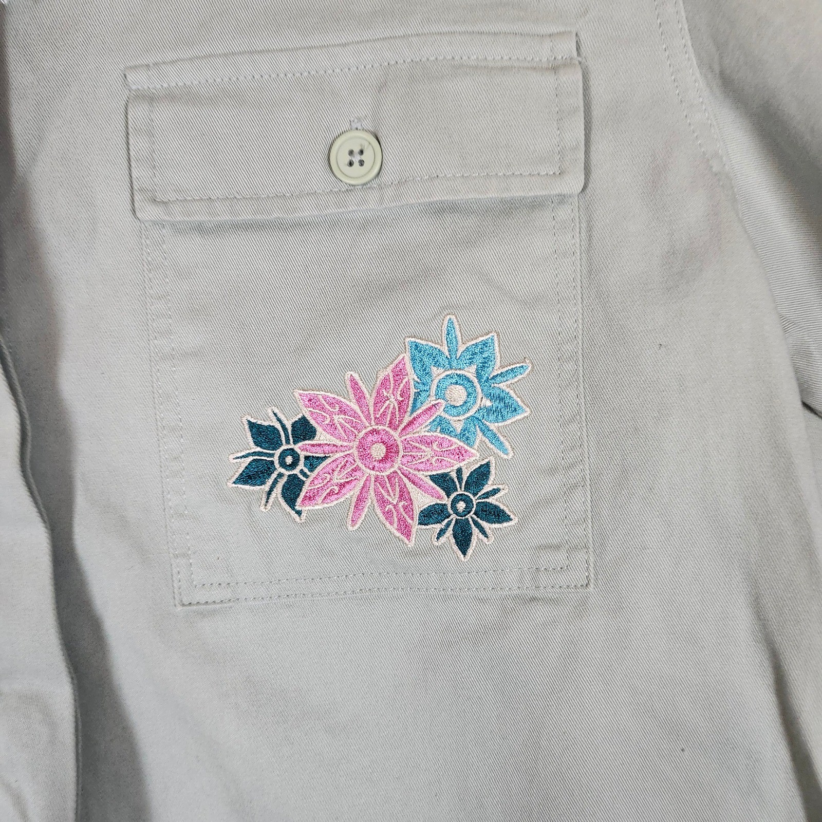 Disney Her Universe Raya Last Dragon Jacket Shacket Floral Patch NWT L