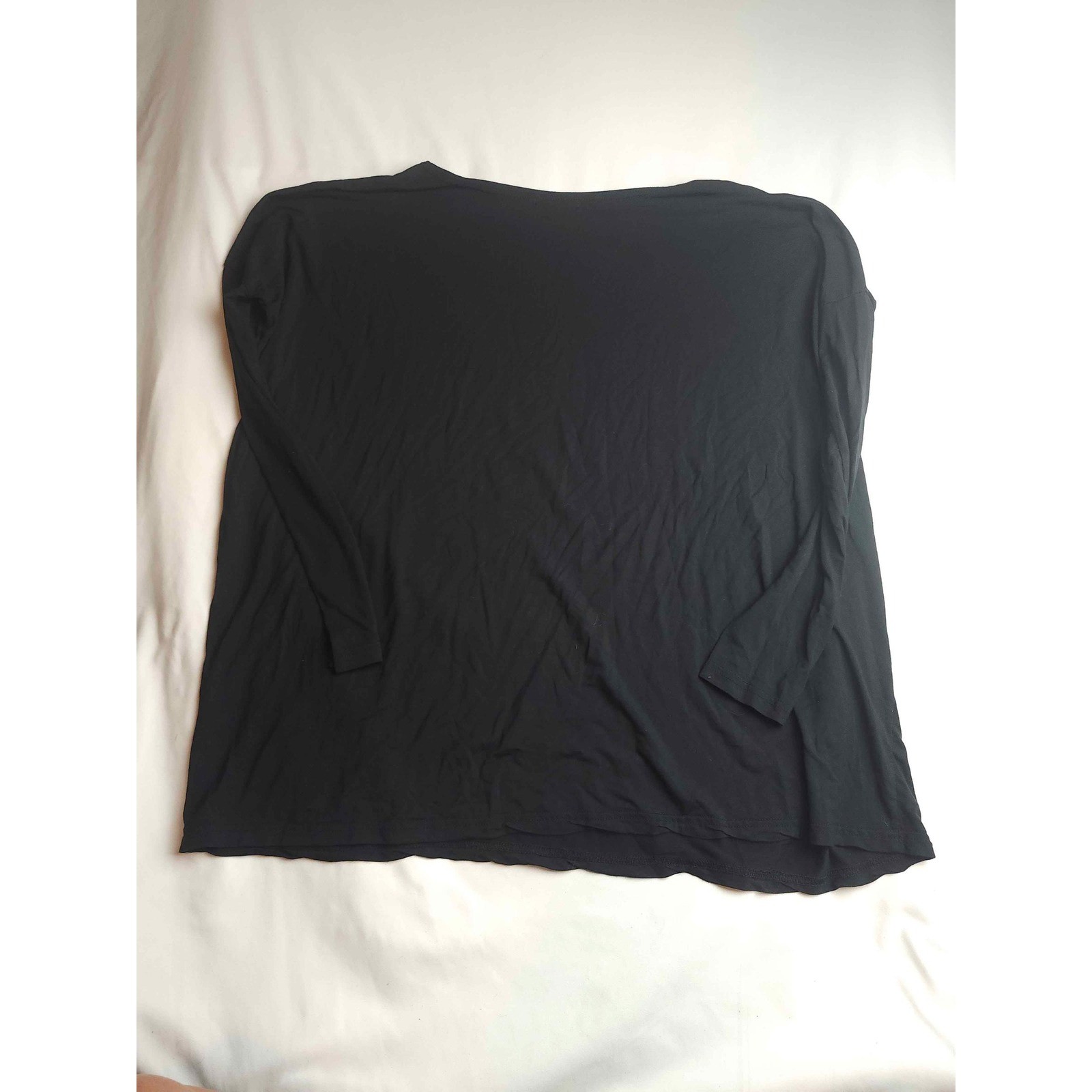 Piko 1988 Black Bamboo Spandex Oversized Long Sleeve Top Medium