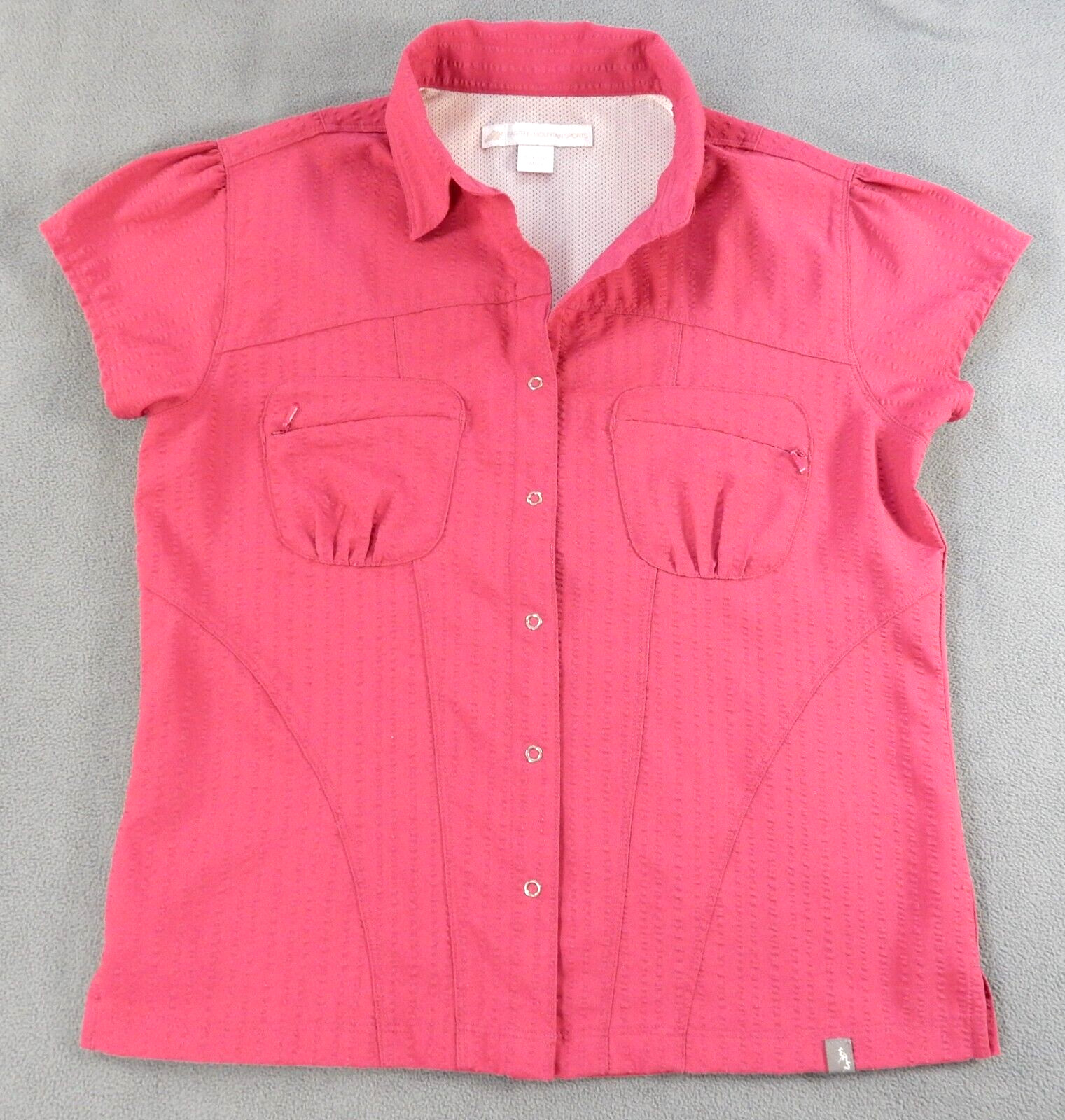 Eastern Mountain Sports Womens Shirt Small Pink EMS Vented Outdoor Performance