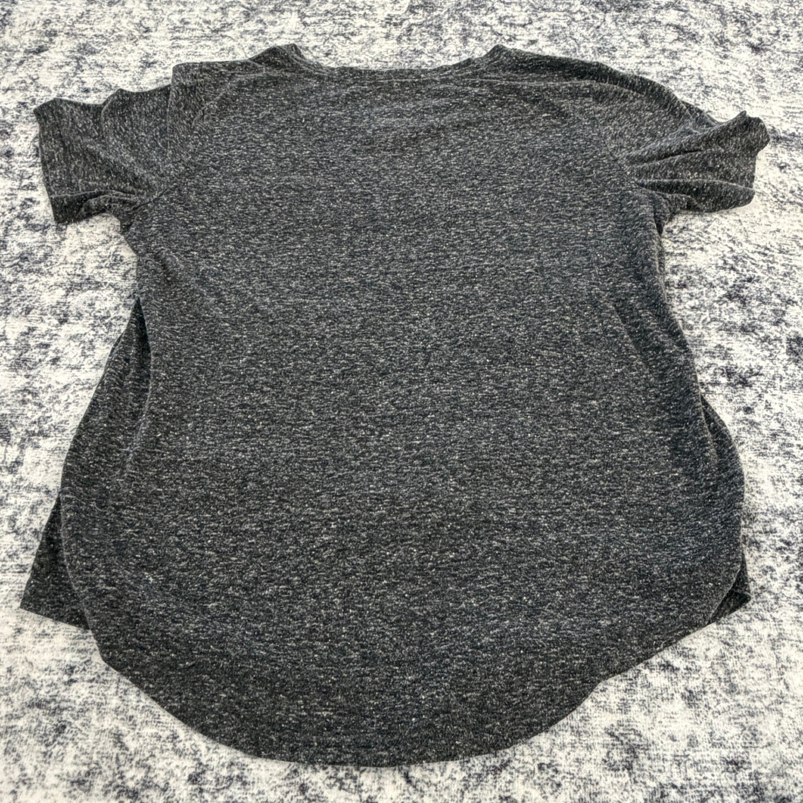 Disney Wall-E Eve V-Neck Graphic T-Shirt Womens Size Medium Gray Short Sleeve