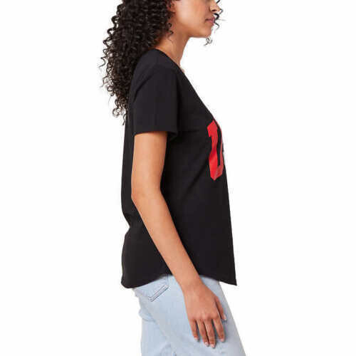 General Standard Ladies’ USA Print Americana Tee, Black Large