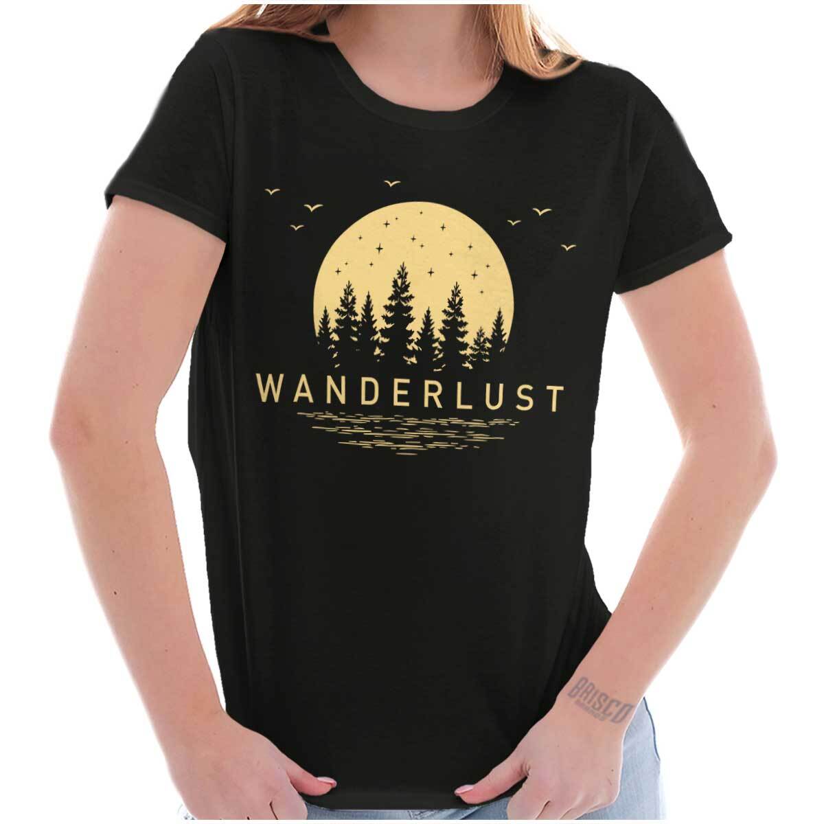 Cool Retro Outdoor Wanderlust Camping Hiking Graphic T Shirts for Women T-Shirts