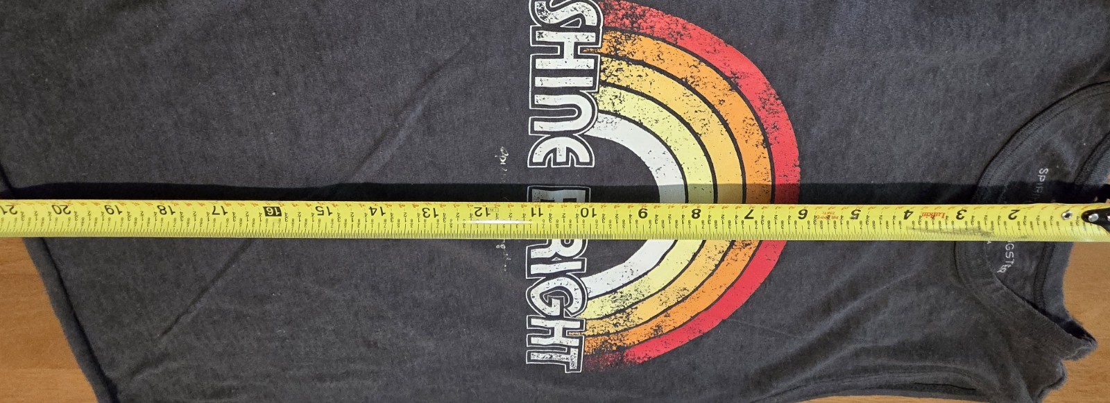 Spiritual Gangster Womens M Black Sleeveless Round Neck Tank Top Rainbow Graphic