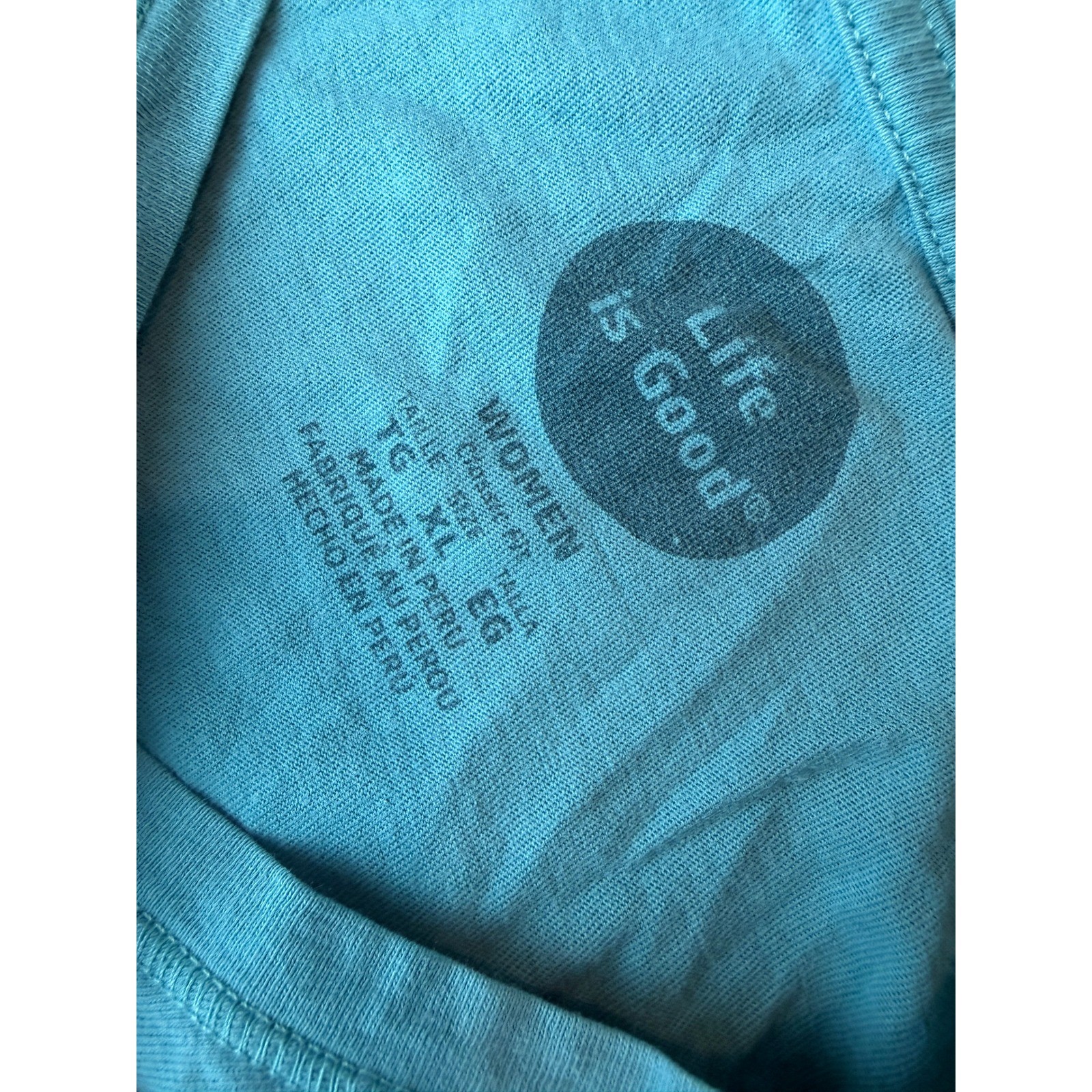 Life is Good Long Sleeve T-Shirt XL Extra Large Happy Trails Hiking Womens HoLeS