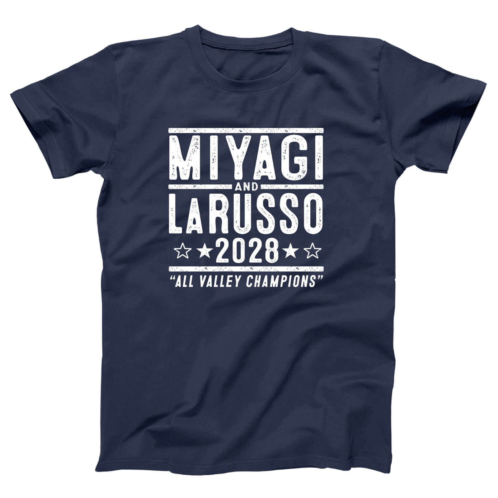Miyagi LaRusso 2028 Election funny karate kid 80s movie Xs-5x Unisex Soft Tshirt