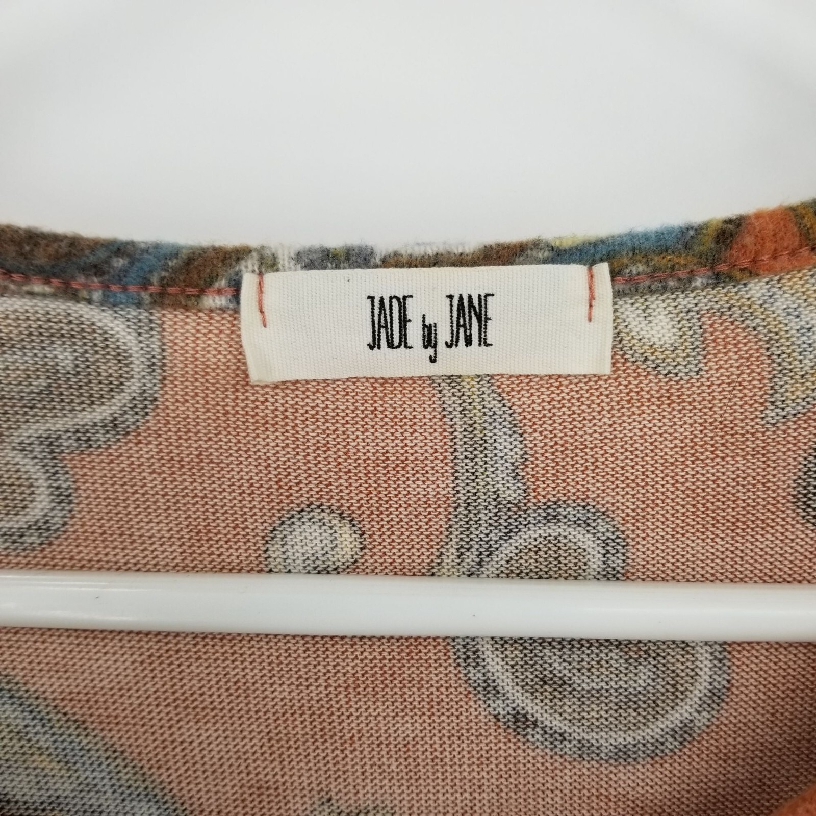 Jade by Jane Paisley Print Long Sleeved Tiered Tunic Size Medium