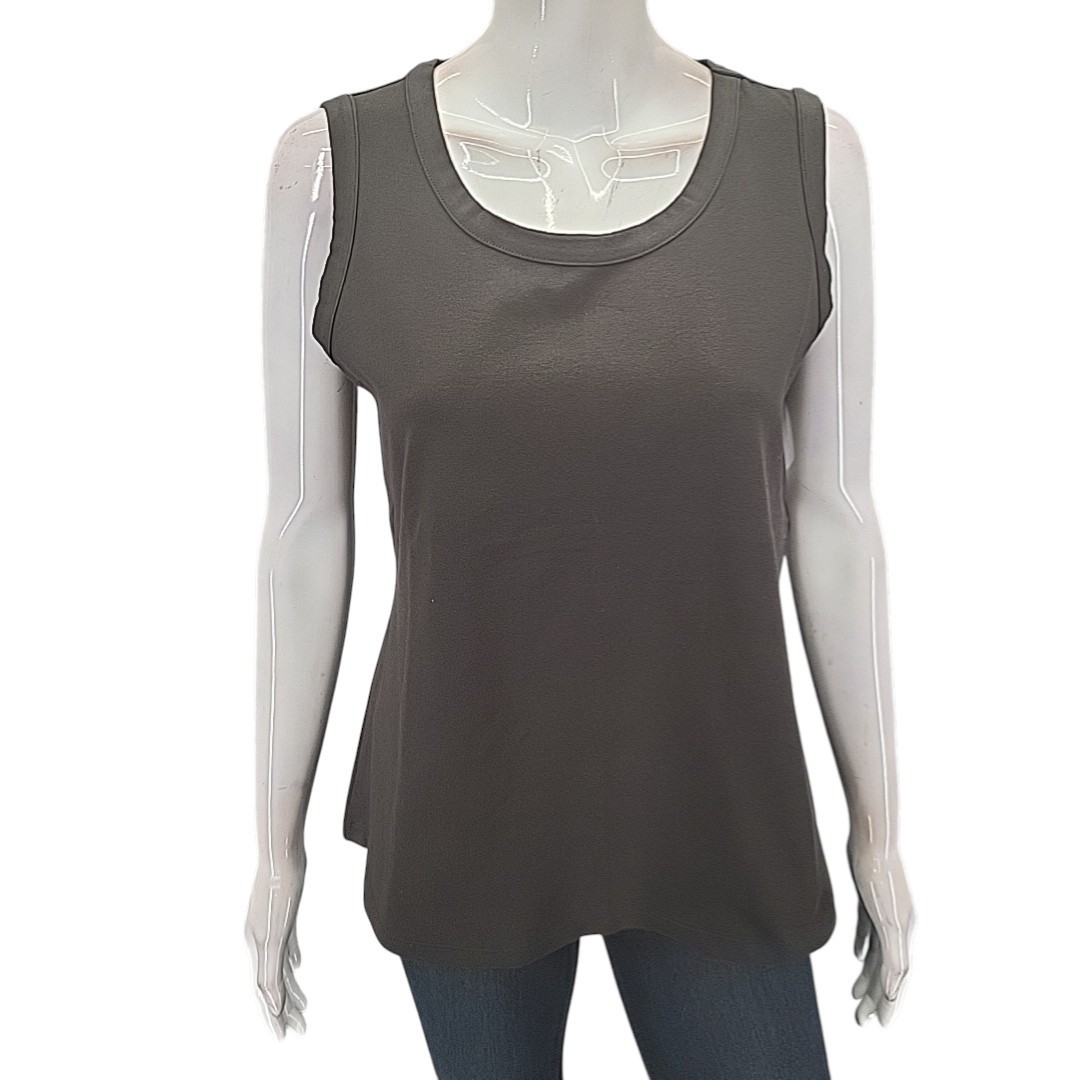 Christopher and Banks Womens Everyday Summer Tank Top Medium Size Black Shirt