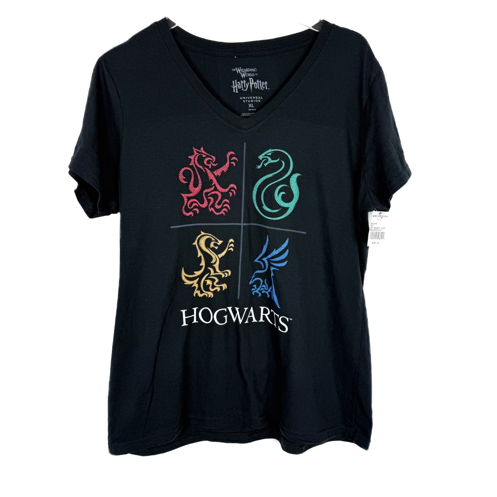 NWT Universal Studios The Wizarding World of Harry Potter Hogwarts T-Shirt XL