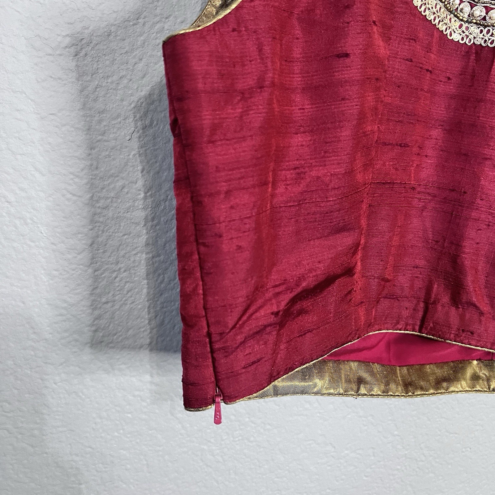 Indian Cotton Hakoba Ready Made Saree. Blouse Stitched Sari Choli Embroidered.