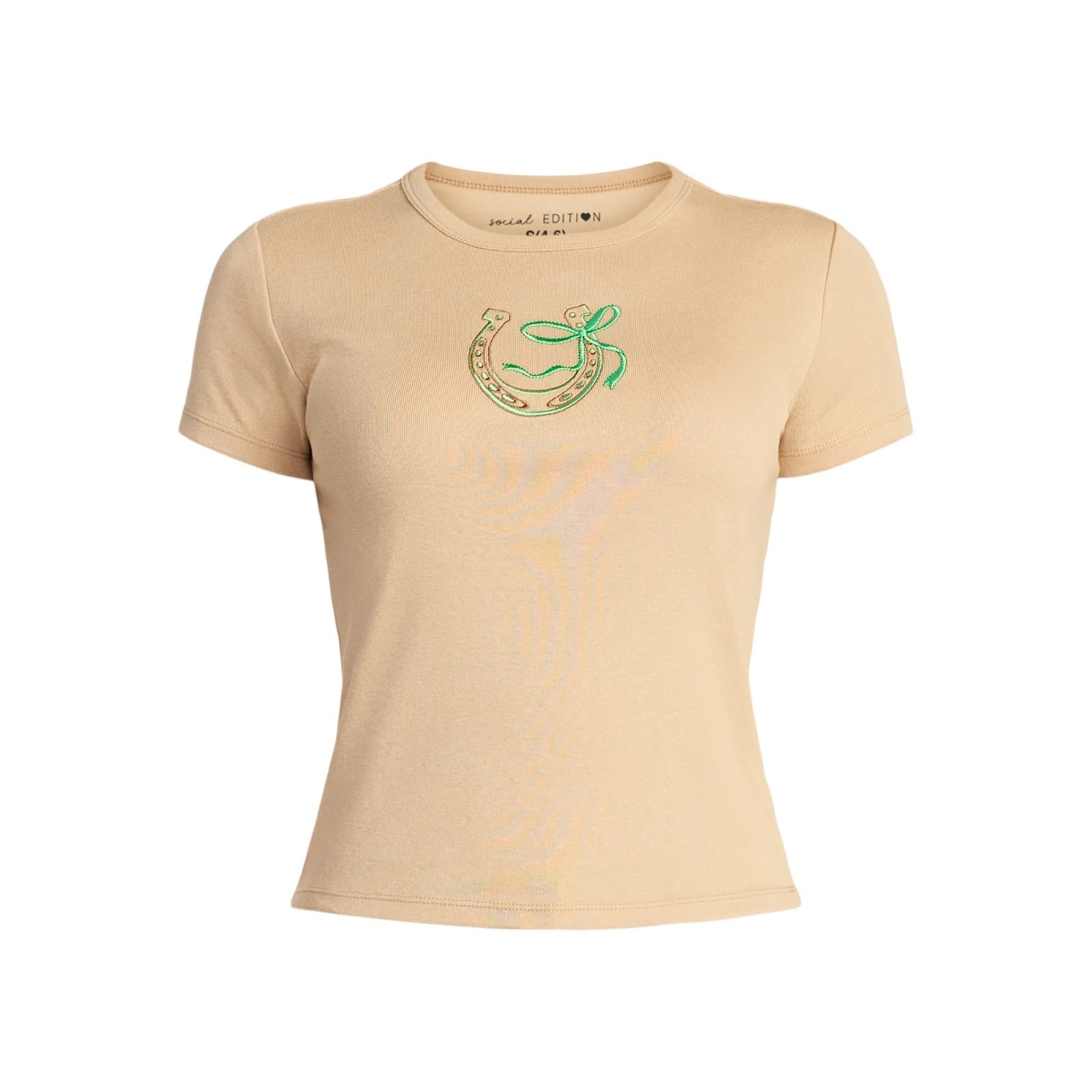 Womens Hot Cocoa Special Edition Short Sleeve T-Shirt size S/Horseshoe