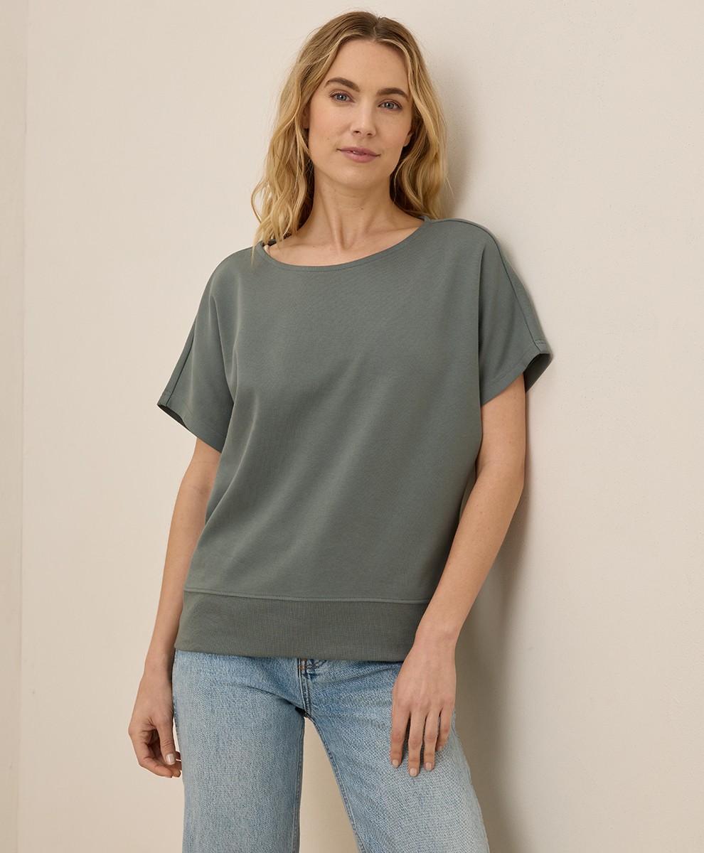 Pact Women’s Airplane Dolman Top 2X-Large Castor Green Soft Comfortable Shirt