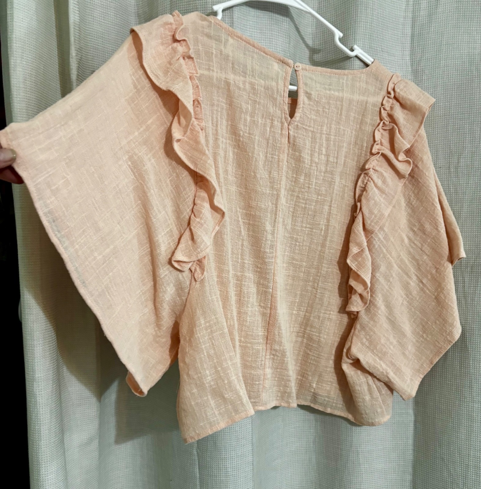 Big Water Blue Sky ruffle top #feminine