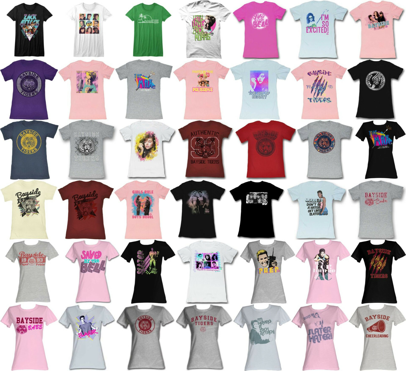 Pre-Sell Saved By The Bell Tv Show Licensed Ladies Women’s T-Shirt