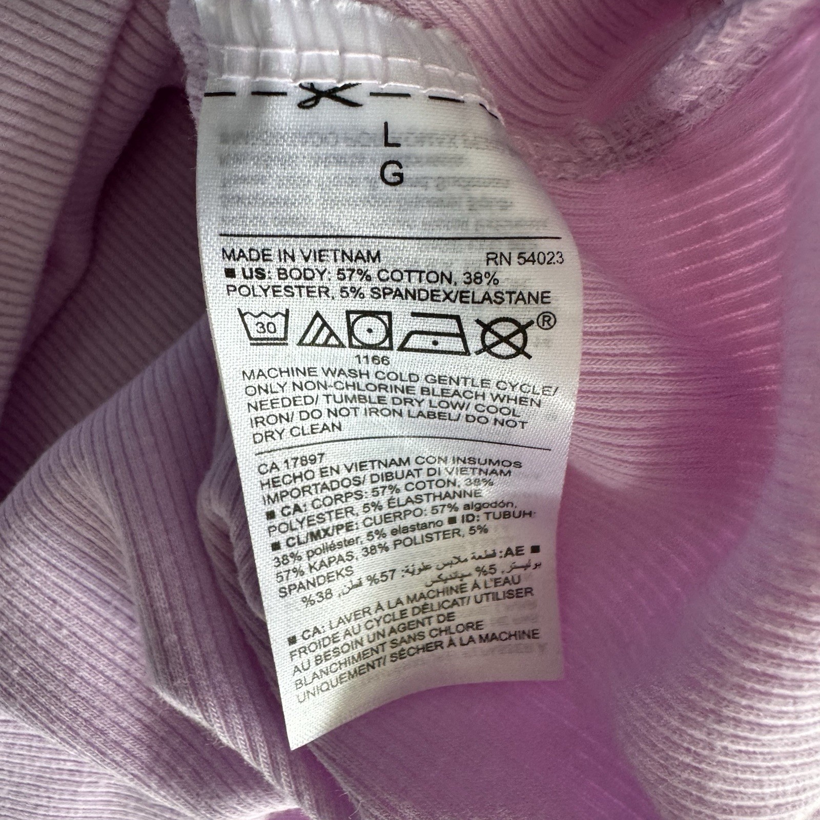 Old Navy Size Large Slim Fit Pink Ribbed Sleeveless Casual Tank Top
