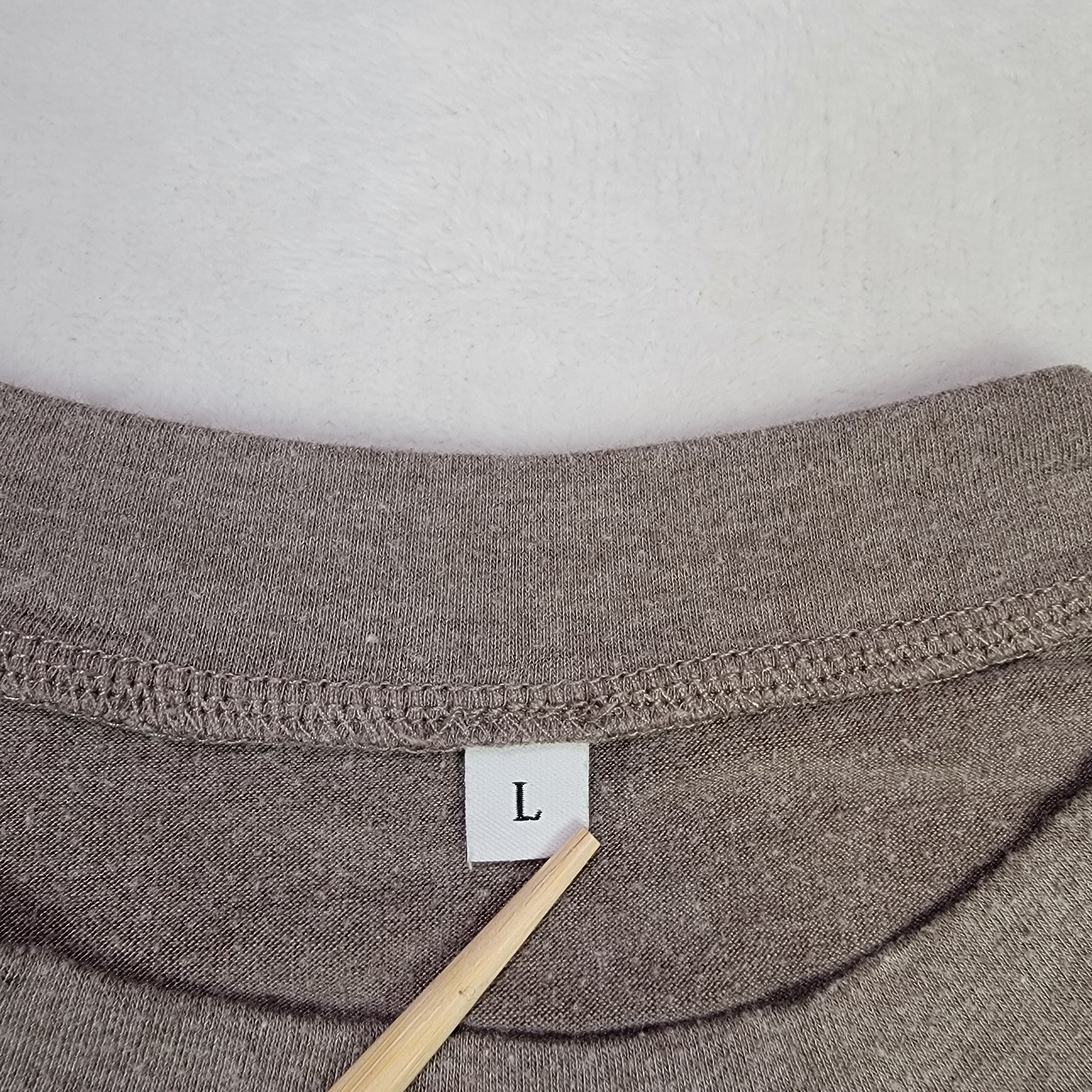 Unbranded Women’s Gray Boxy Cropped Crew Neck Short Sleeve T-Shirt Size Large
