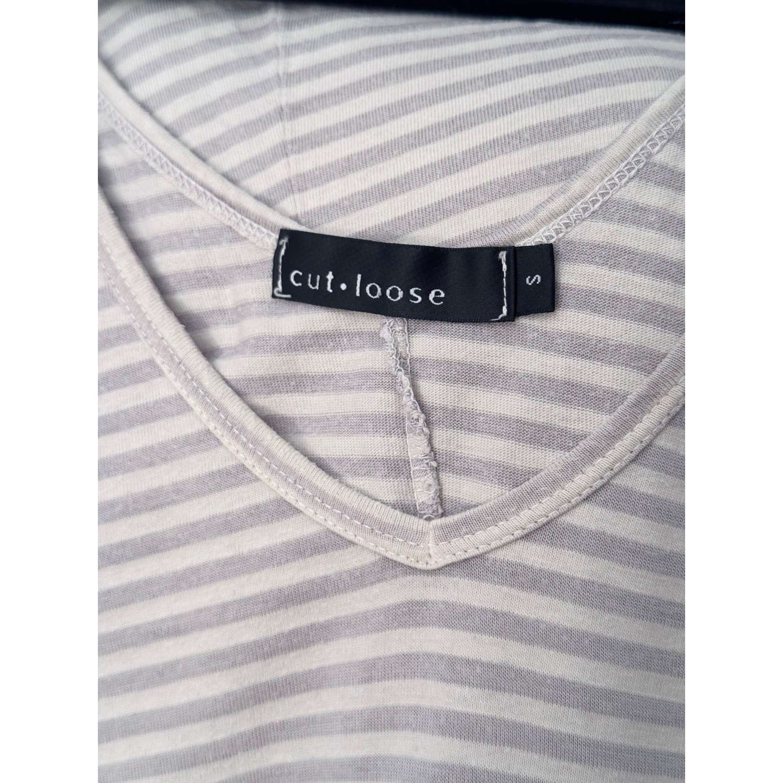 cut loose striped swing tank tunic tencel cotton small medium lagenlook