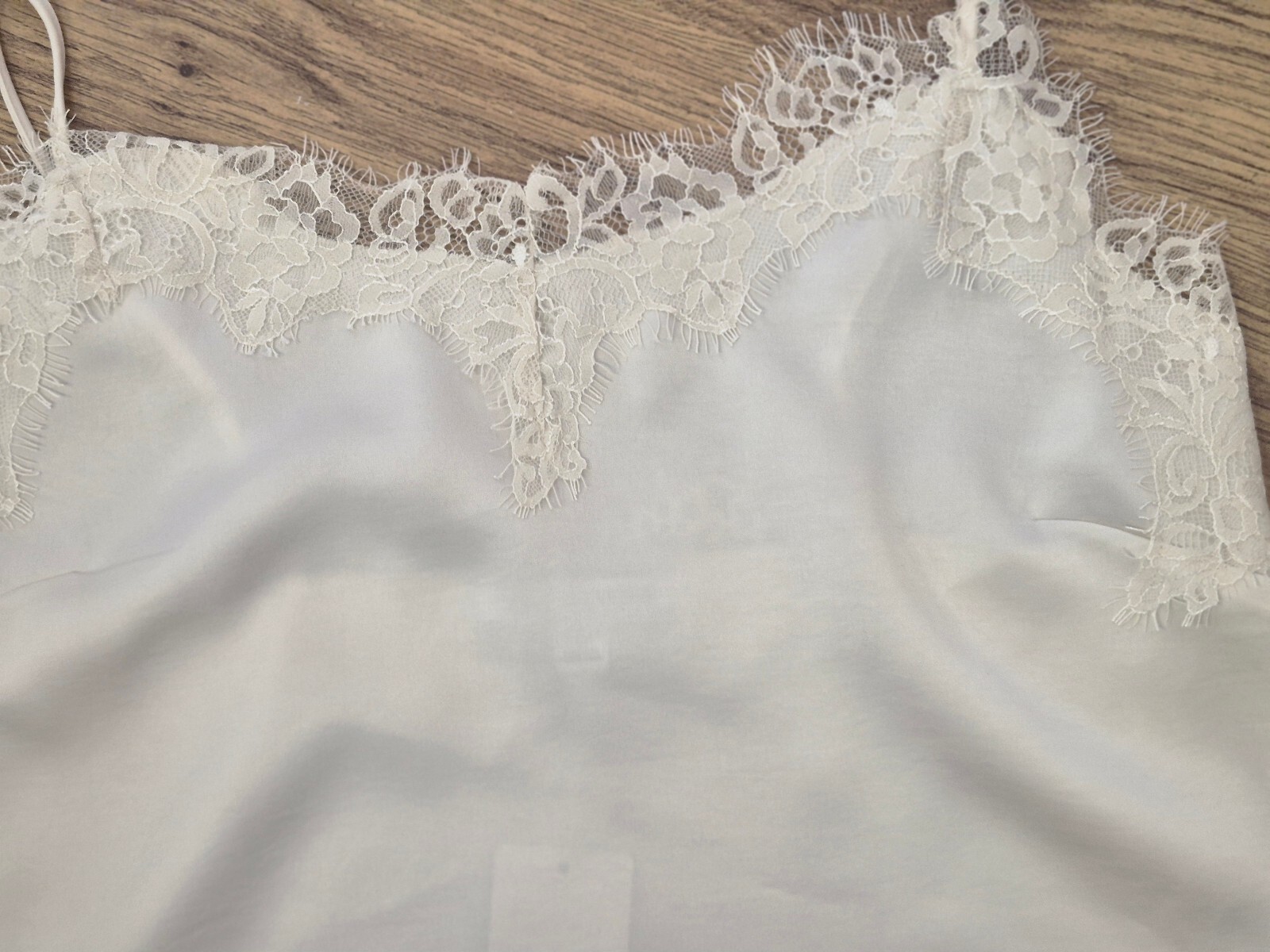 NEXT Petite UK 12 – Cream Lace Camisole, Brand New, Premium Satin Feel