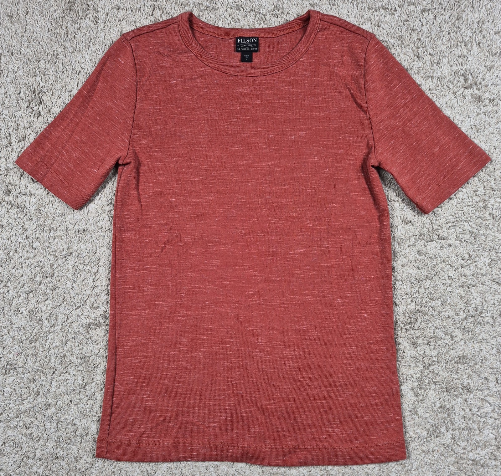 Filson Women’s Neah Bay Short-Sleeve Tshirt Large Orange