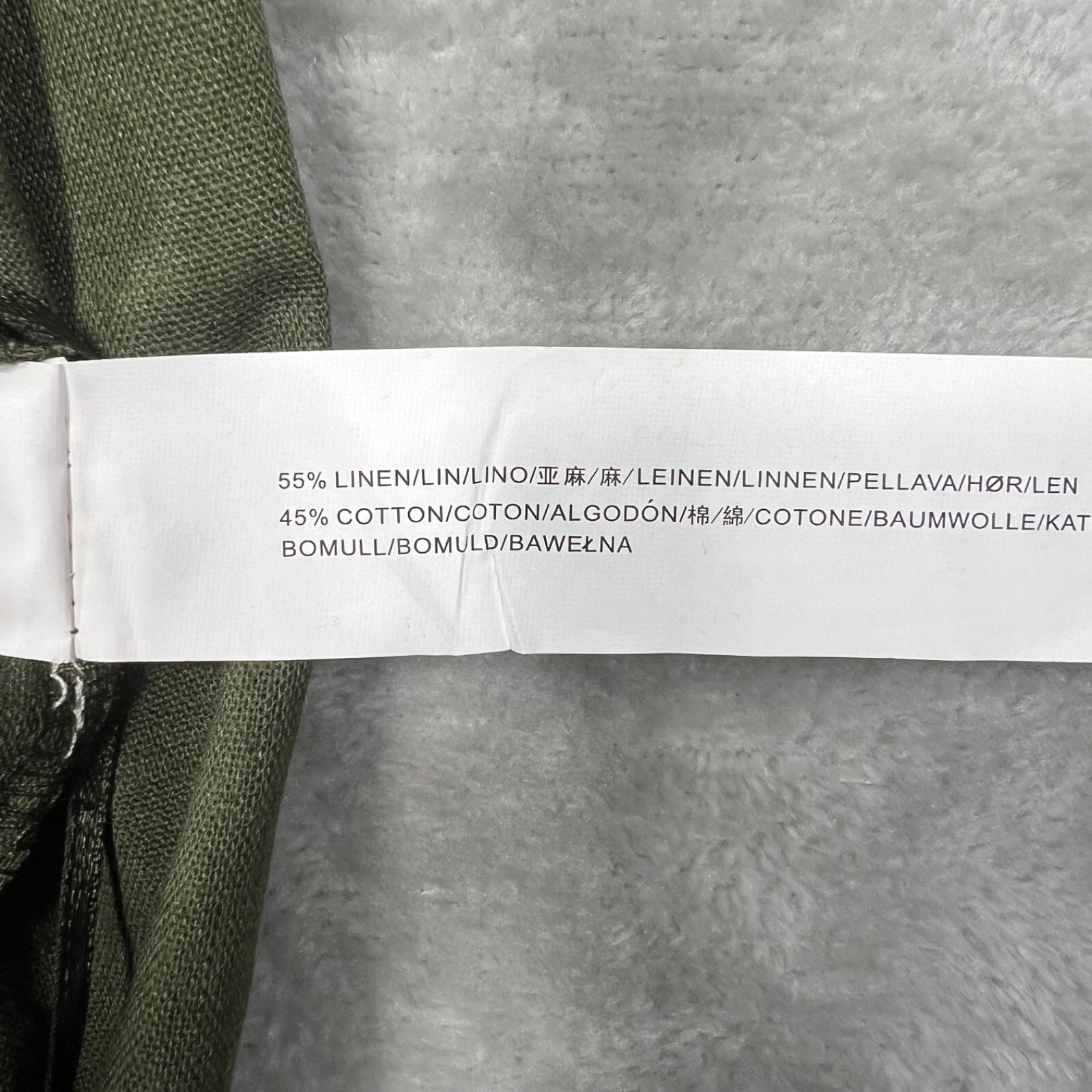 New Moon River Halter Top Small Army Green Asymmetric Linen Blend Festival Sexy